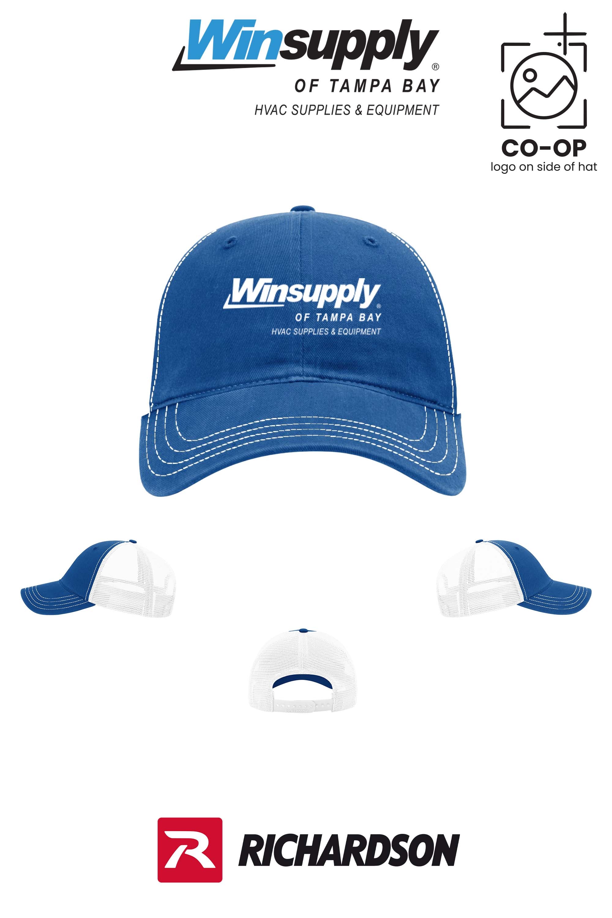 Richardson 111 Garment Washed Trucker - Winsupply of Tampa Bay