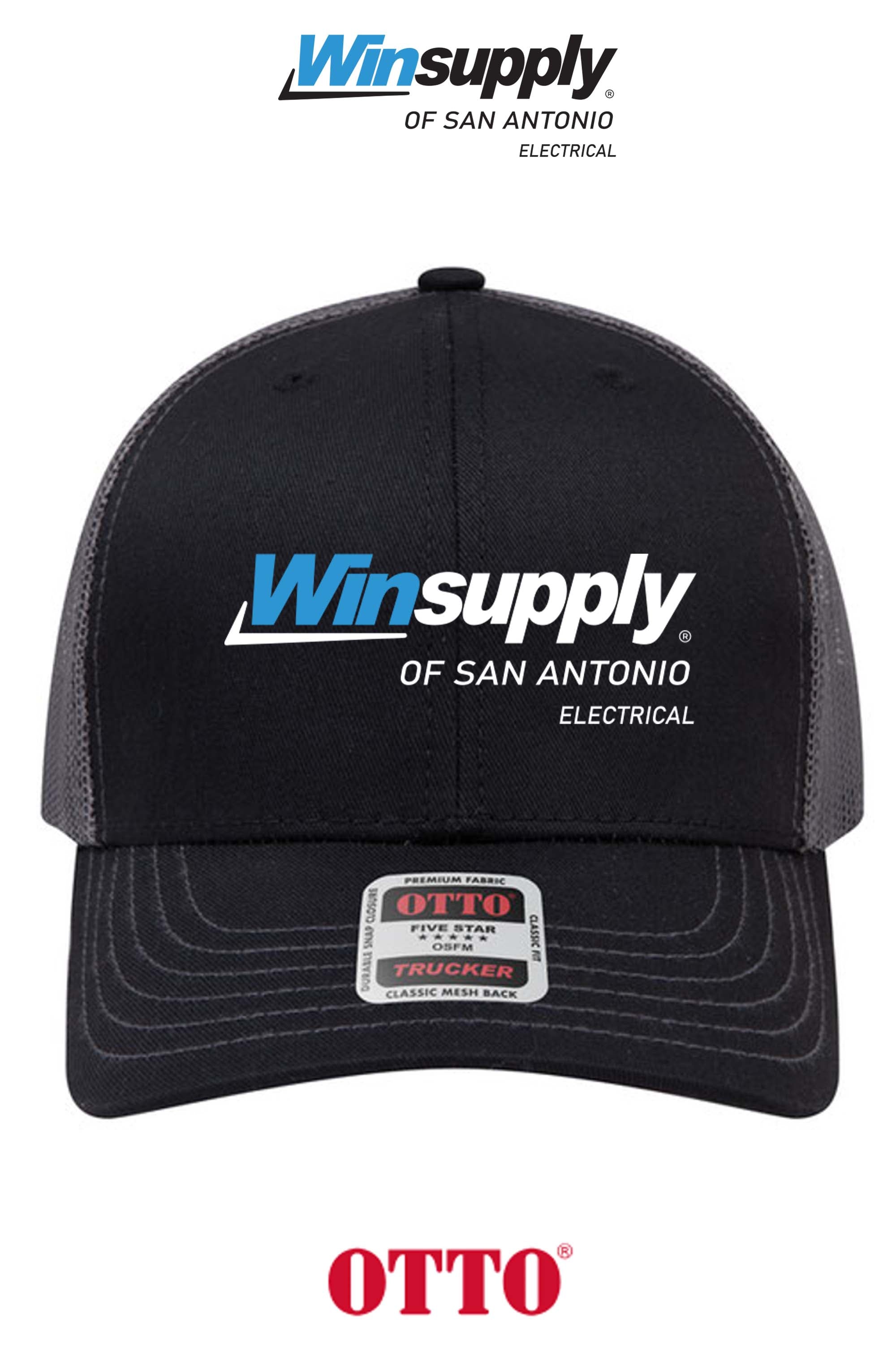 **BULK BUY SPECIAL** OTTO CAP® 6 Panel Mid Profile Mesh Back Trucker Hat - Winsupply C San Antonio TX Co.