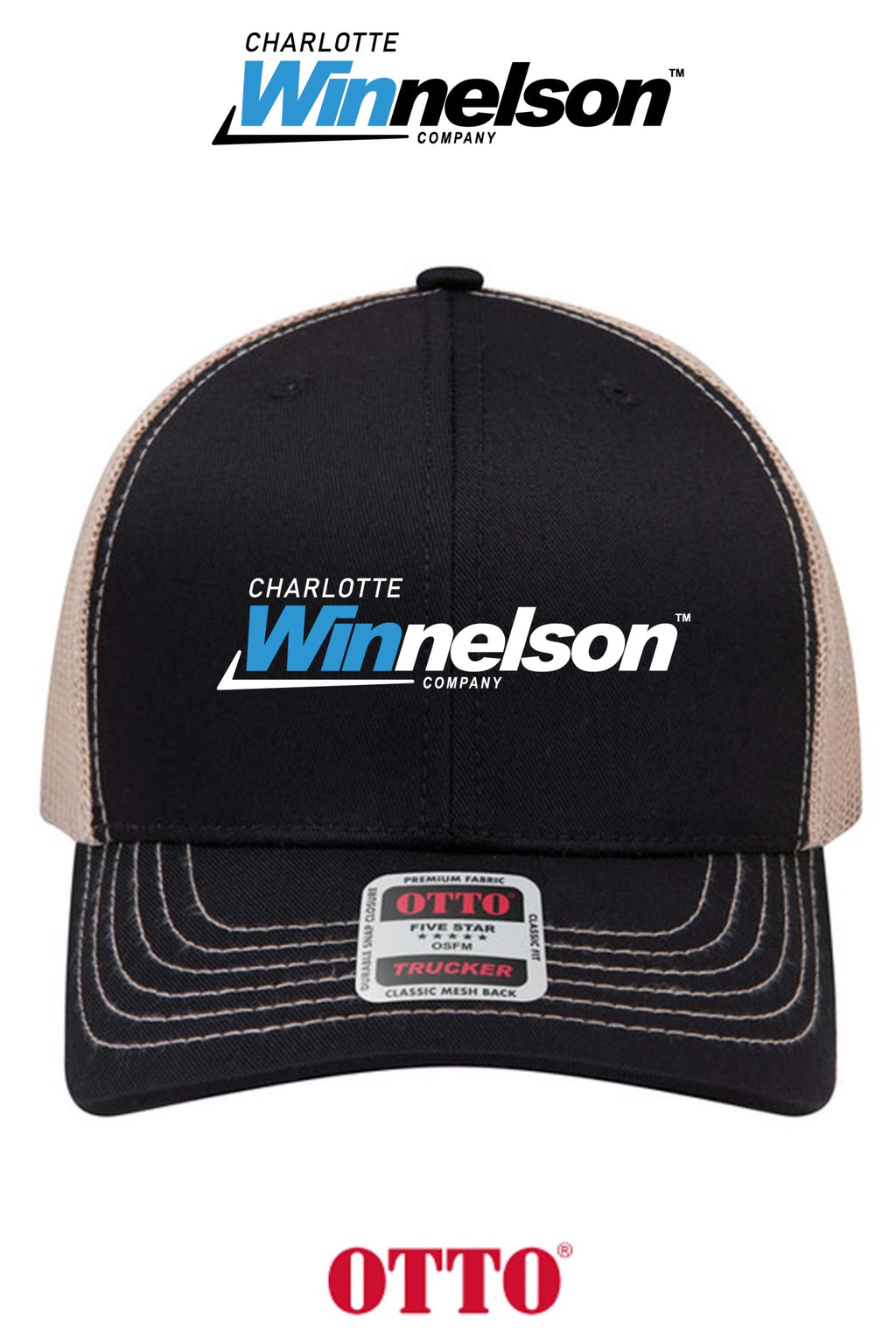 **BULK BUY SPECIAL** OTTO CAP® 6 Panel Mid Profile Mesh Back Trucker Hat - Charlotte Winnelson