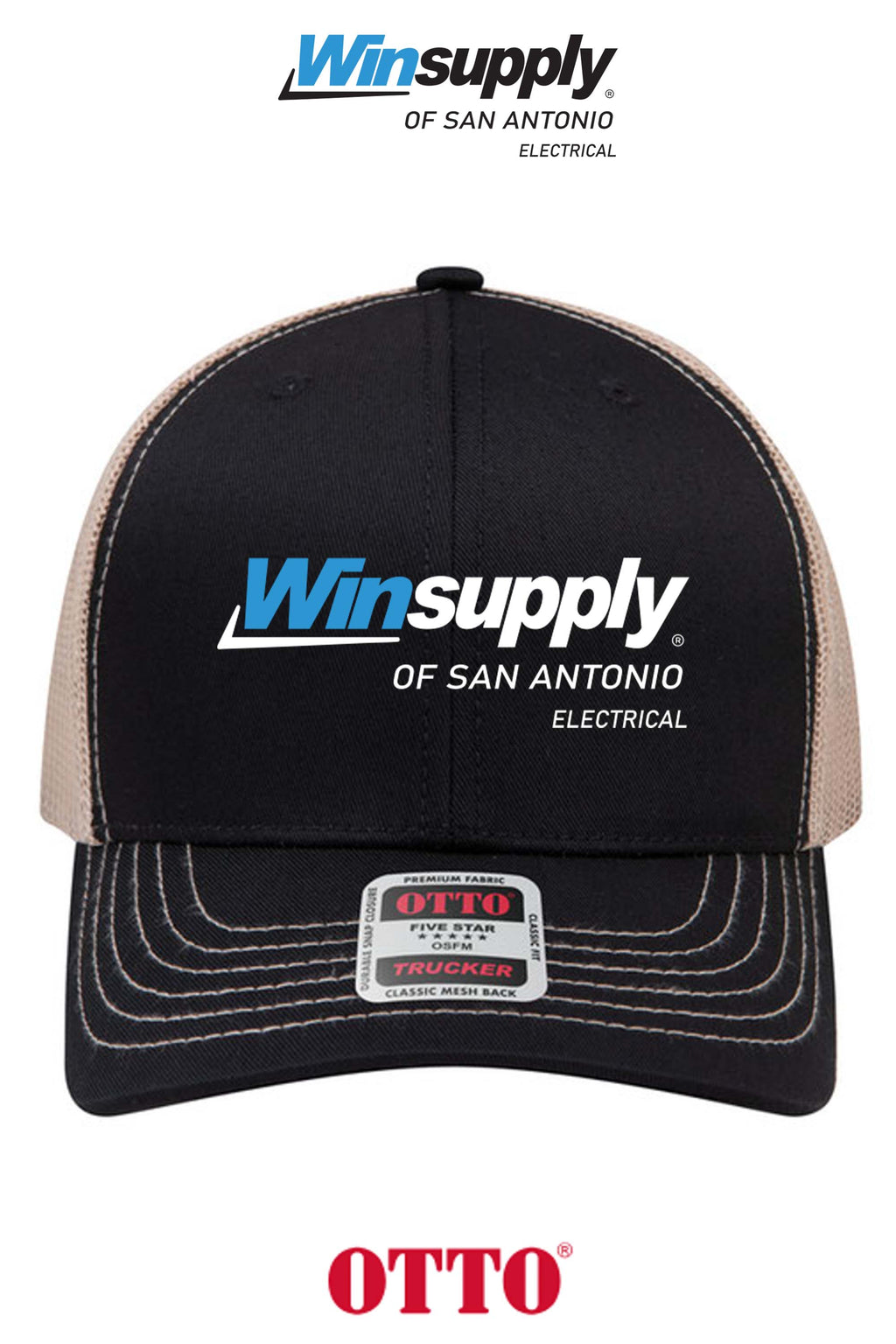 **BULK BUY SPECIAL** OTTO CAP® 6 Panel Mid Profile Mesh Back Trucker Hat - Winsupply C San Antonio TX Co.