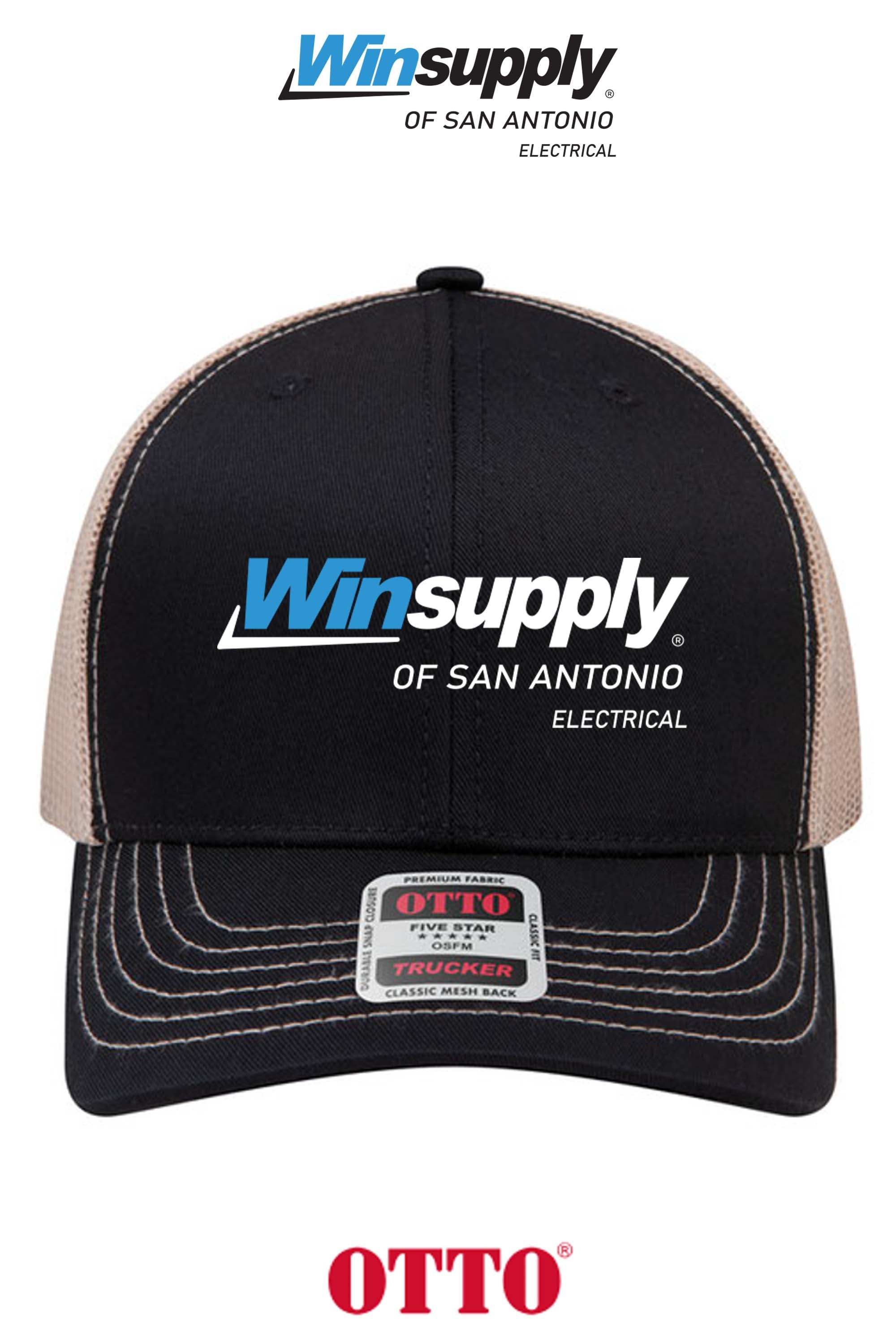 **BULK BUY SPECIAL** OTTO CAP® 6 Panel Mid Profile Mesh Back Trucker Hat - Winsupply C San Antonio TX Co.