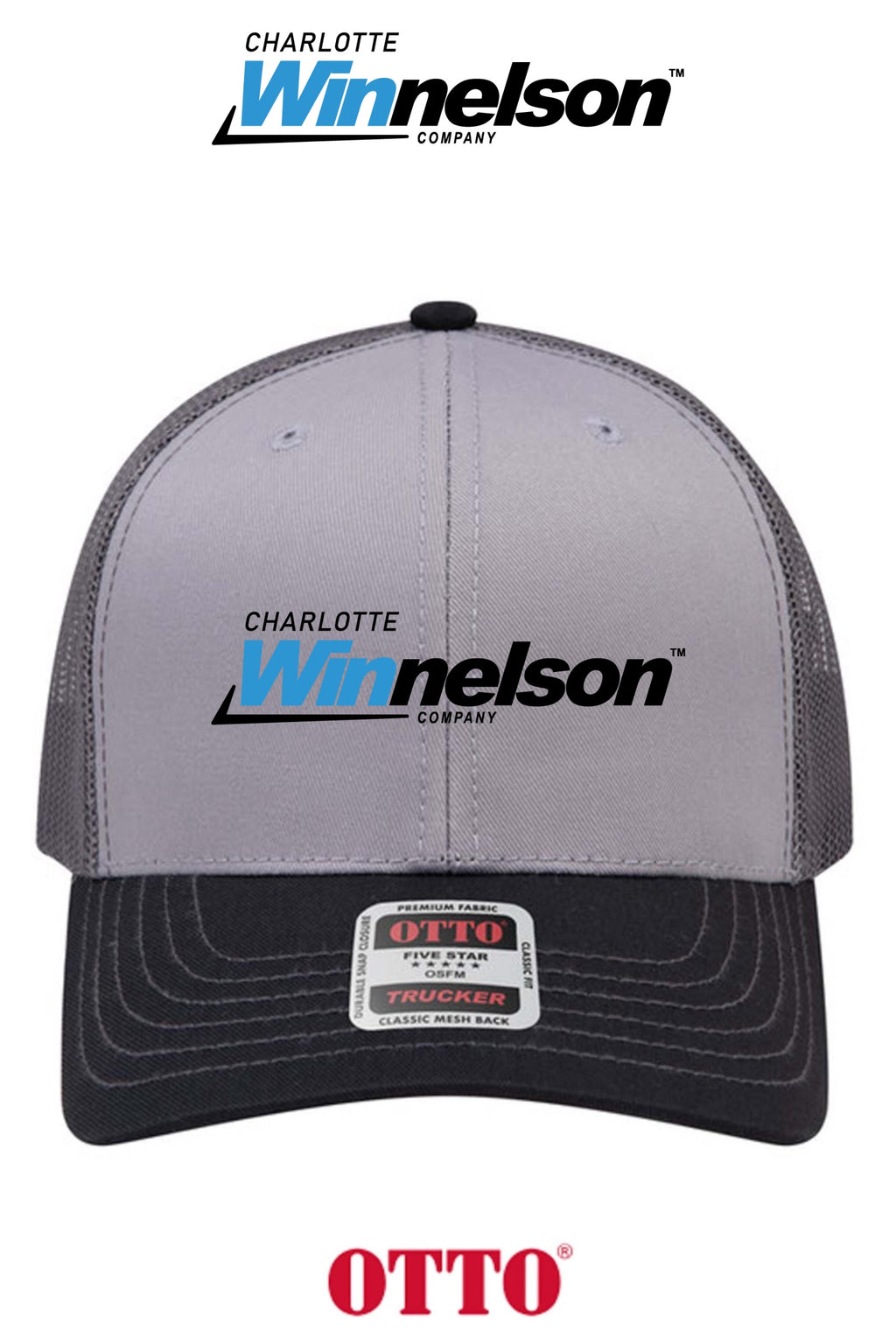 **BULK BUY SPECIAL** OTTO CAP® 6 Panel Mid Profile Mesh Back Trucker Hat - Charlotte Winnelson