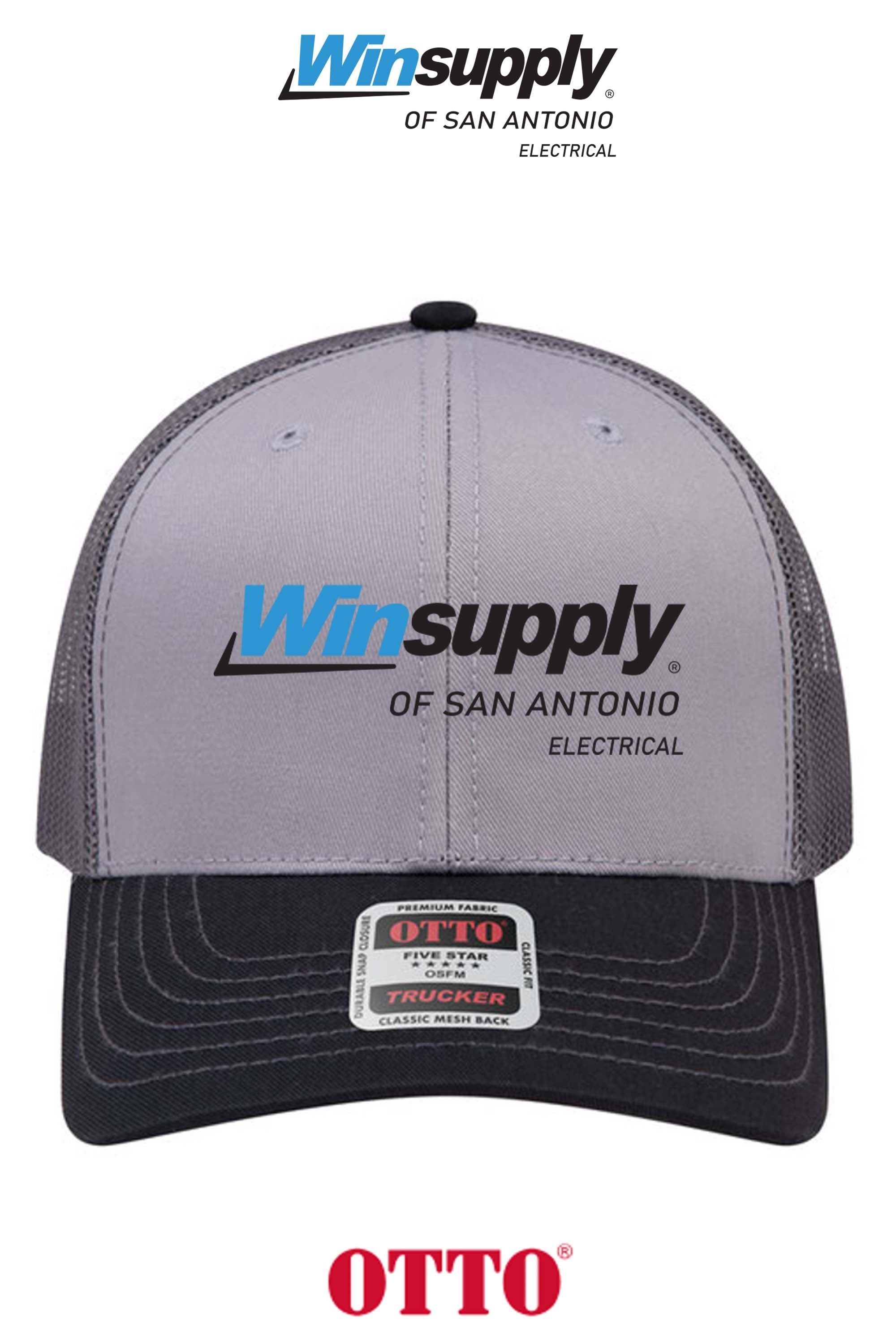 **BULK BUY SPECIAL** OTTO CAP® 6 Panel Mid Profile Mesh Back Trucker Hat - Winsupply C San Antonio TX Co.