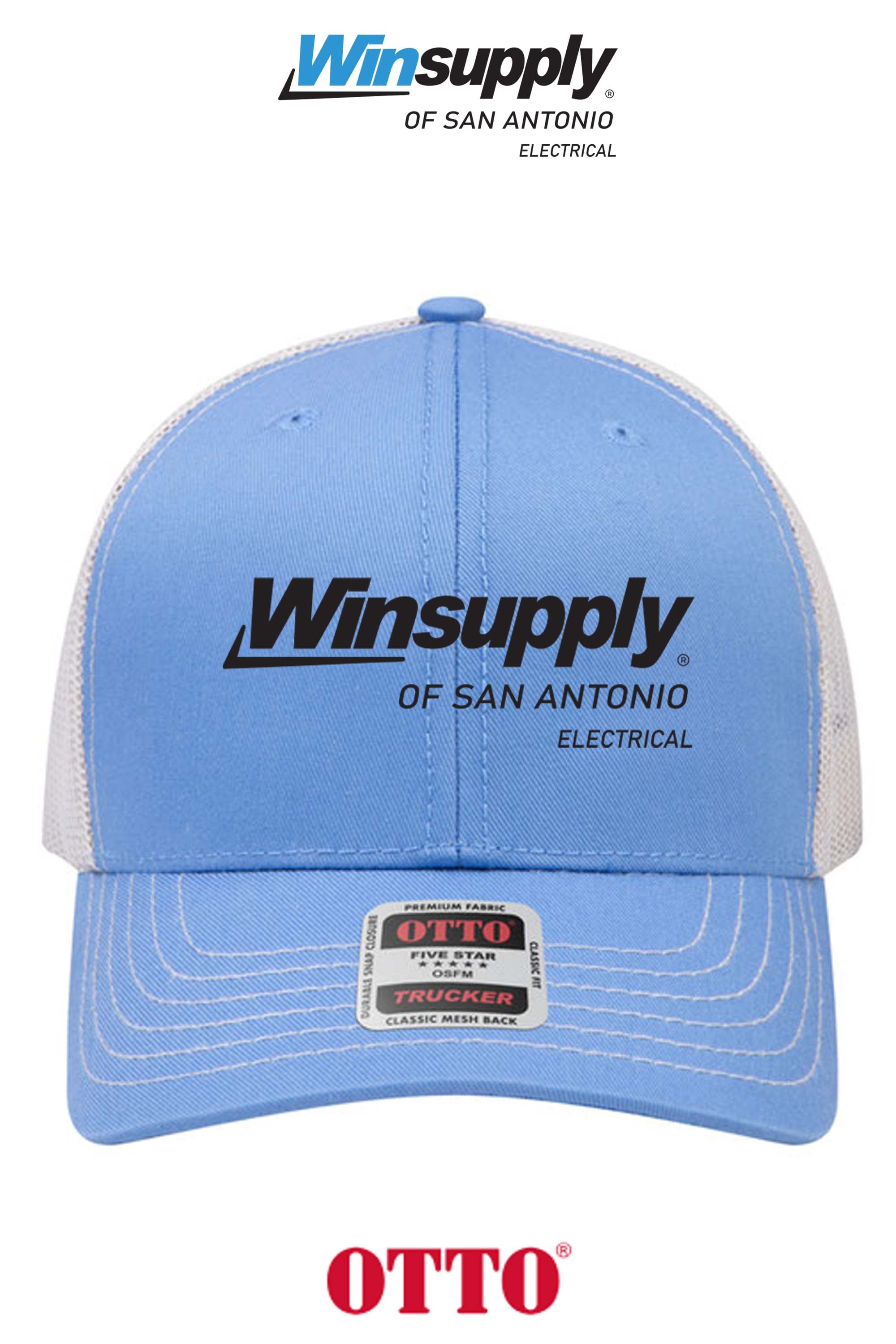 **BULK BUY SPECIAL** OTTO CAP® 6 Panel Mid Profile Mesh Back Trucker Hat - Winsupply C San Antonio TX Co.