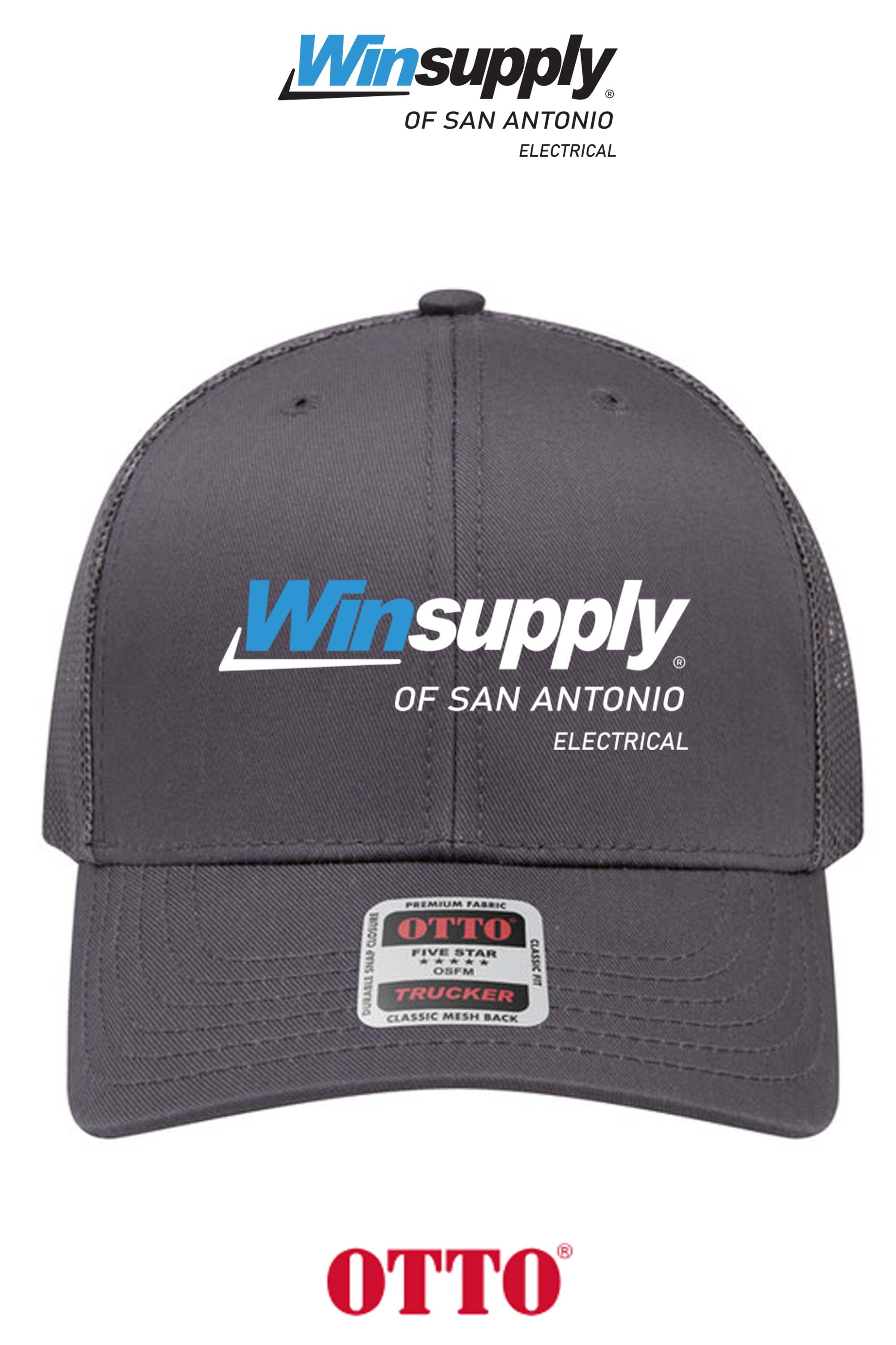 **BULK BUY SPECIAL** OTTO CAP® 6 Panel Mid Profile Mesh Back Trucker Hat - Winsupply C San Antonio TX Co.