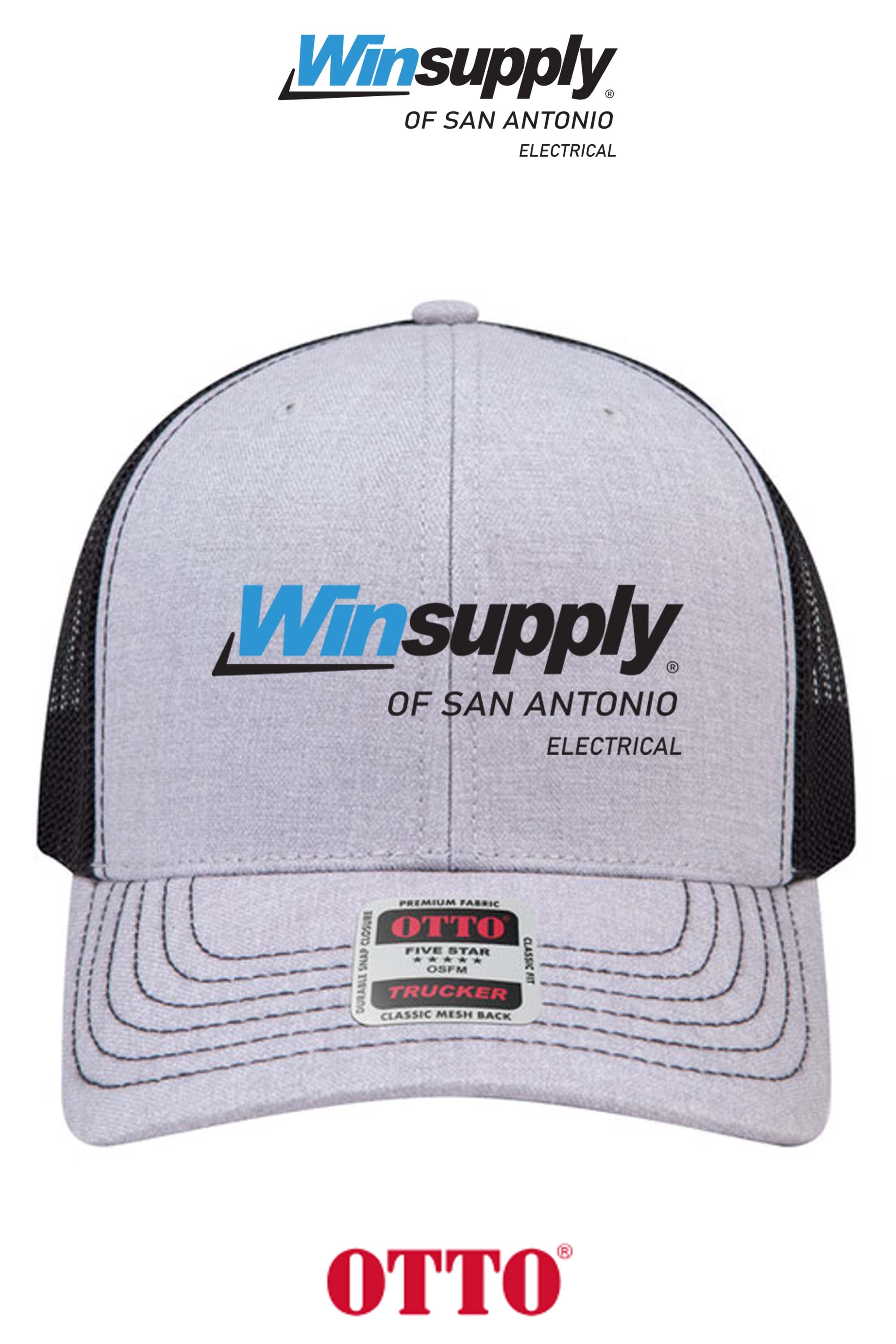 **BULK BUY SPECIAL** OTTO CAP® 6 Panel Mid Profile Mesh Back Trucker Hat - Winsupply C San Antonio TX Co.