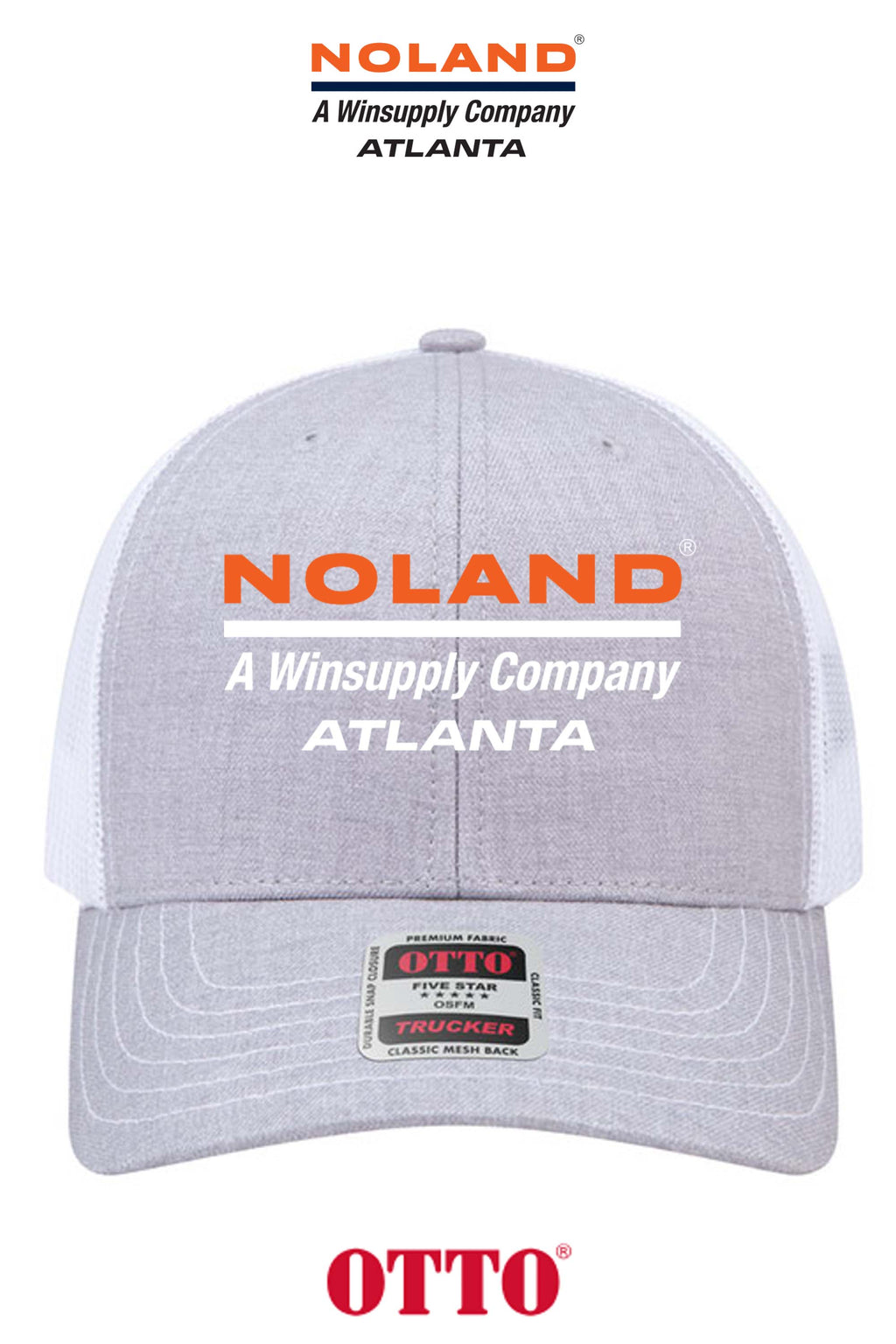 **BULK BUY SPECIAL** OTTO CAP® 6 Panel Mid Profile Mesh Back Trucker Hat - Atlanta Noland