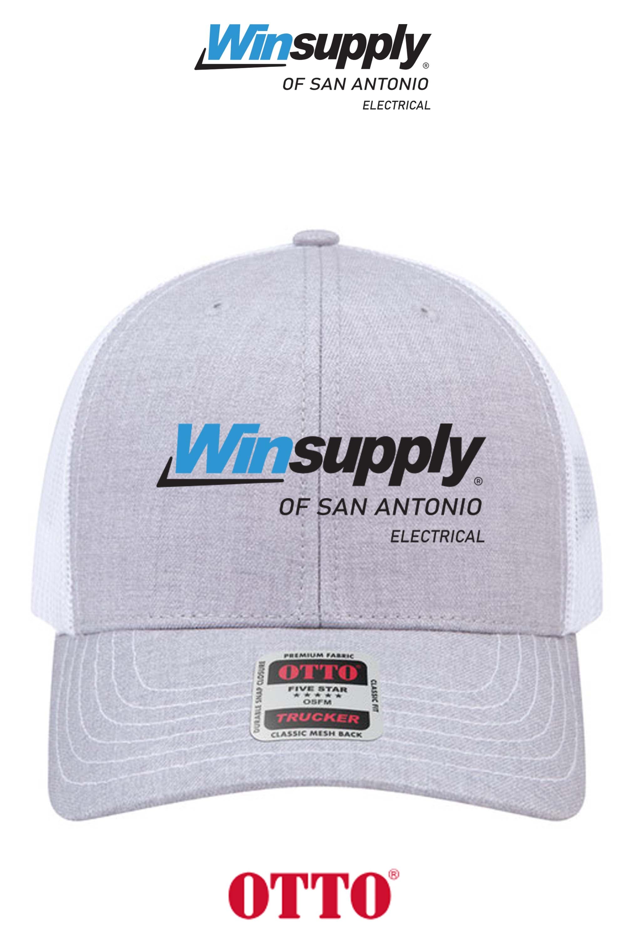 **BULK BUY SPECIAL** OTTO CAP® 6 Panel Mid Profile Mesh Back Trucker Hat - Winsupply C San Antonio TX Co.