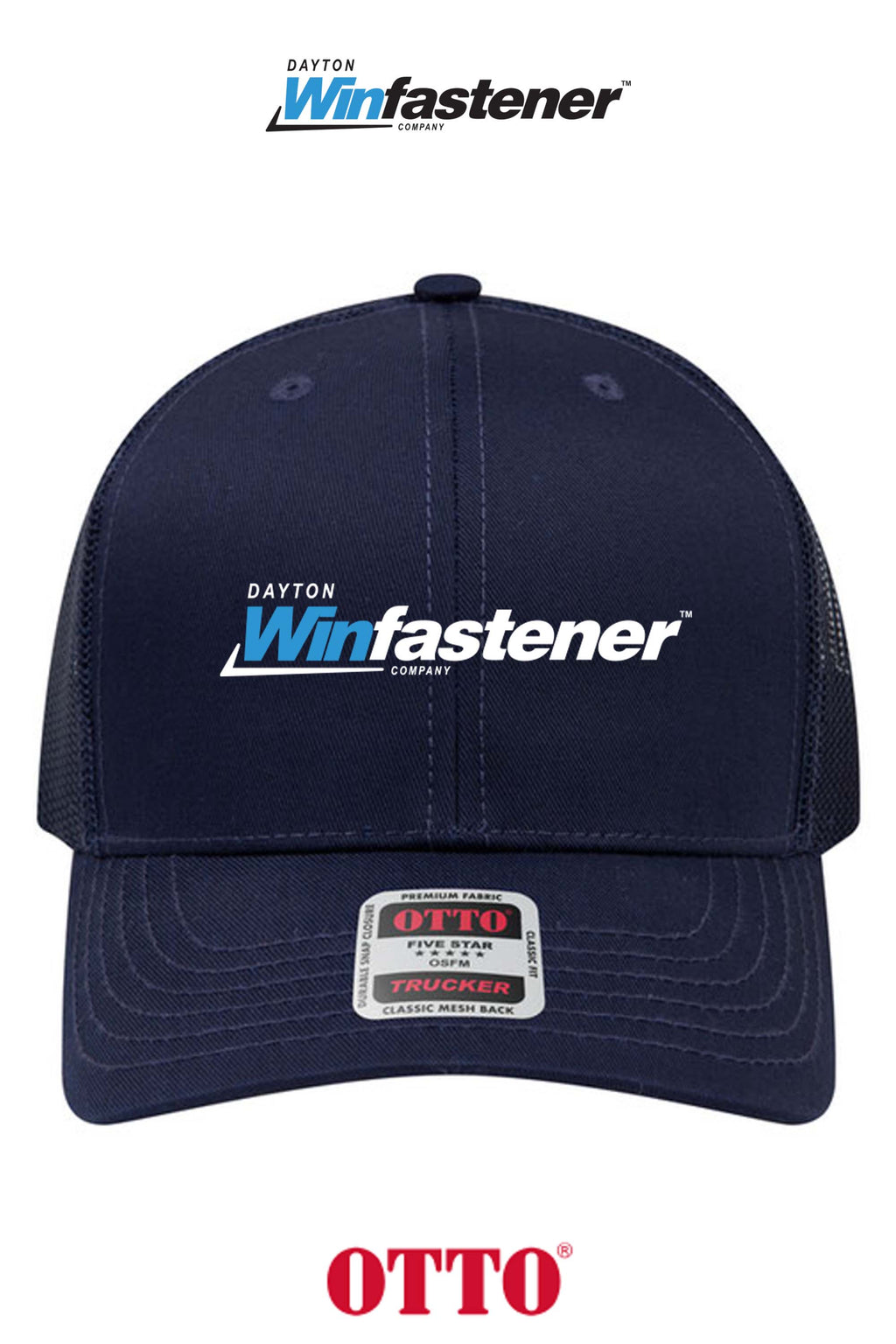 **BULK BUY SPECIAL** OTTO CAP® 6 Panel Mid Profile Mesh Back Trucker Hat - Dayton Winfastener
