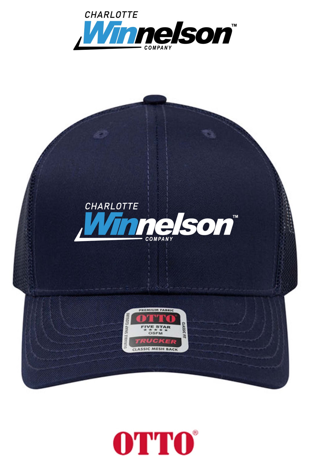 **BULK BUY SPECIAL** OTTO CAP® 6 Panel Mid Profile Mesh Back Trucker Hat - Charlotte Winnelson