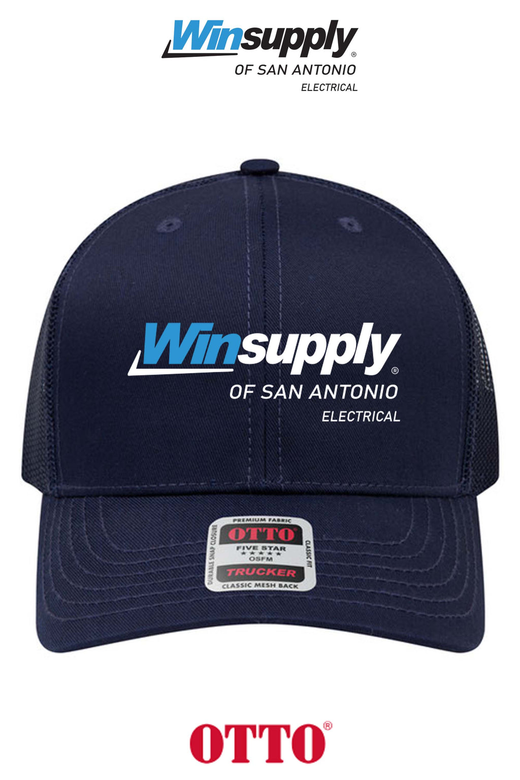 **BULK BUY SPECIAL** OTTO CAP® 6 Panel Mid Profile Mesh Back Trucker Hat - Winsupply C San Antonio TX Co.
