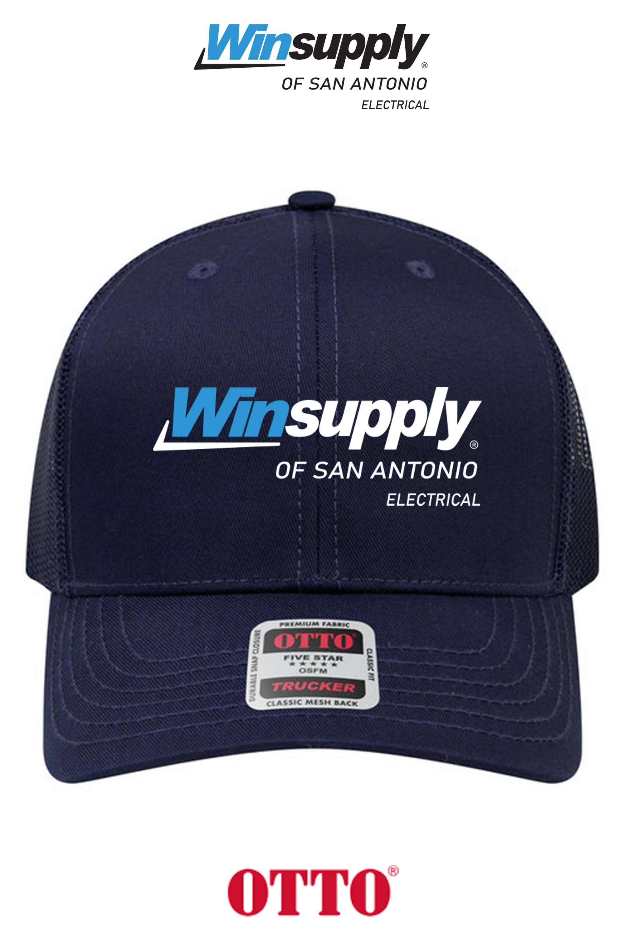 **BULK BUY SPECIAL** OTTO CAP® 6 Panel Mid Profile Mesh Back Trucker Hat - Winsupply C San Antonio TX Co.