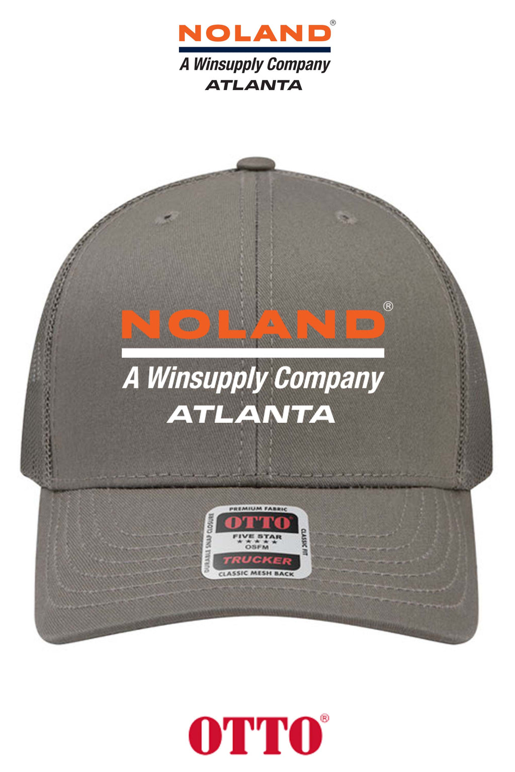 **BULK BUY SPECIAL** OTTO CAP® 6 Panel Mid Profile Mesh Back Trucker Hat - Atlanta Noland