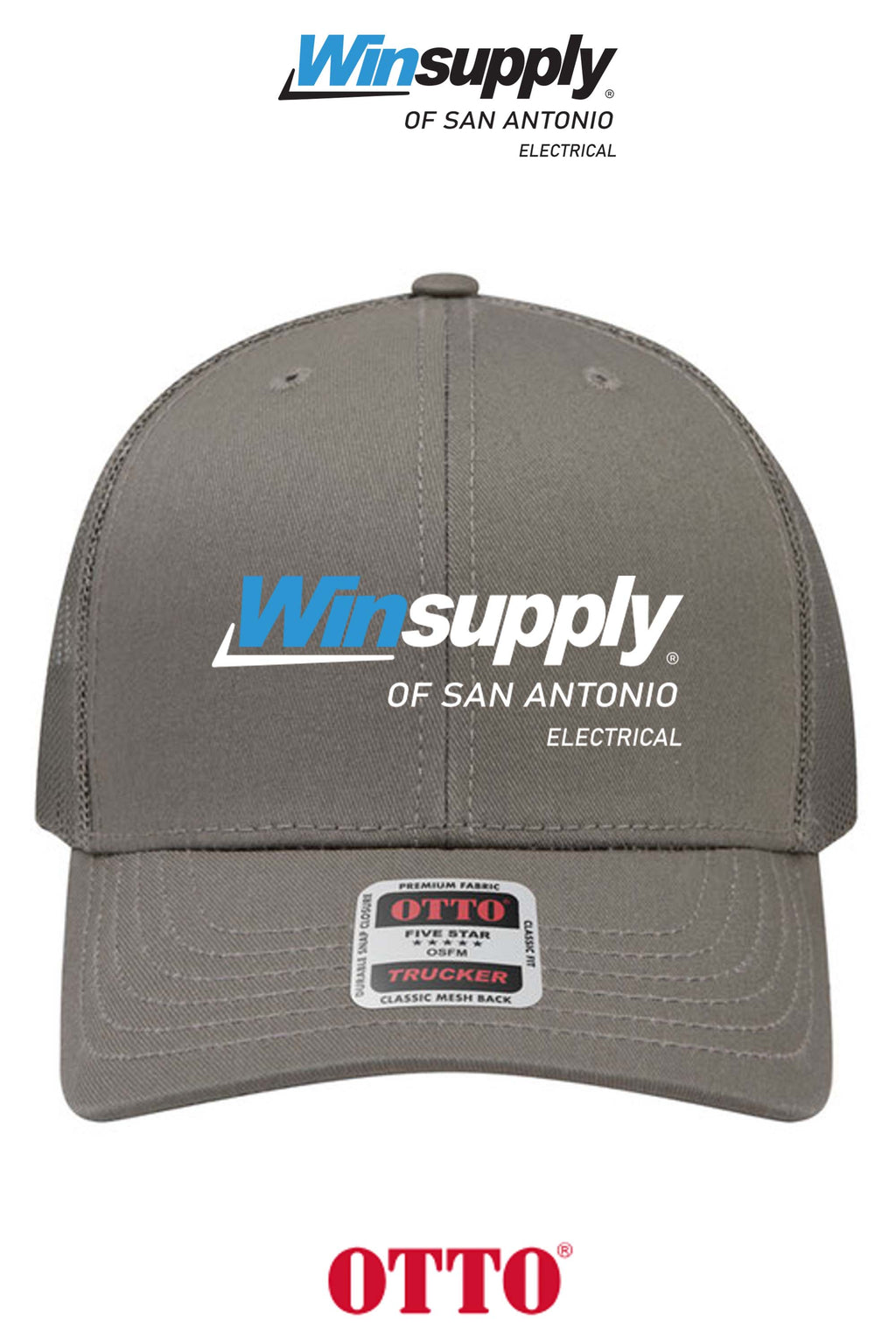 **BULK BUY SPECIAL** OTTO CAP® 6 Panel Mid Profile Mesh Back Trucker Hat - Winsupply C San Antonio TX Co.