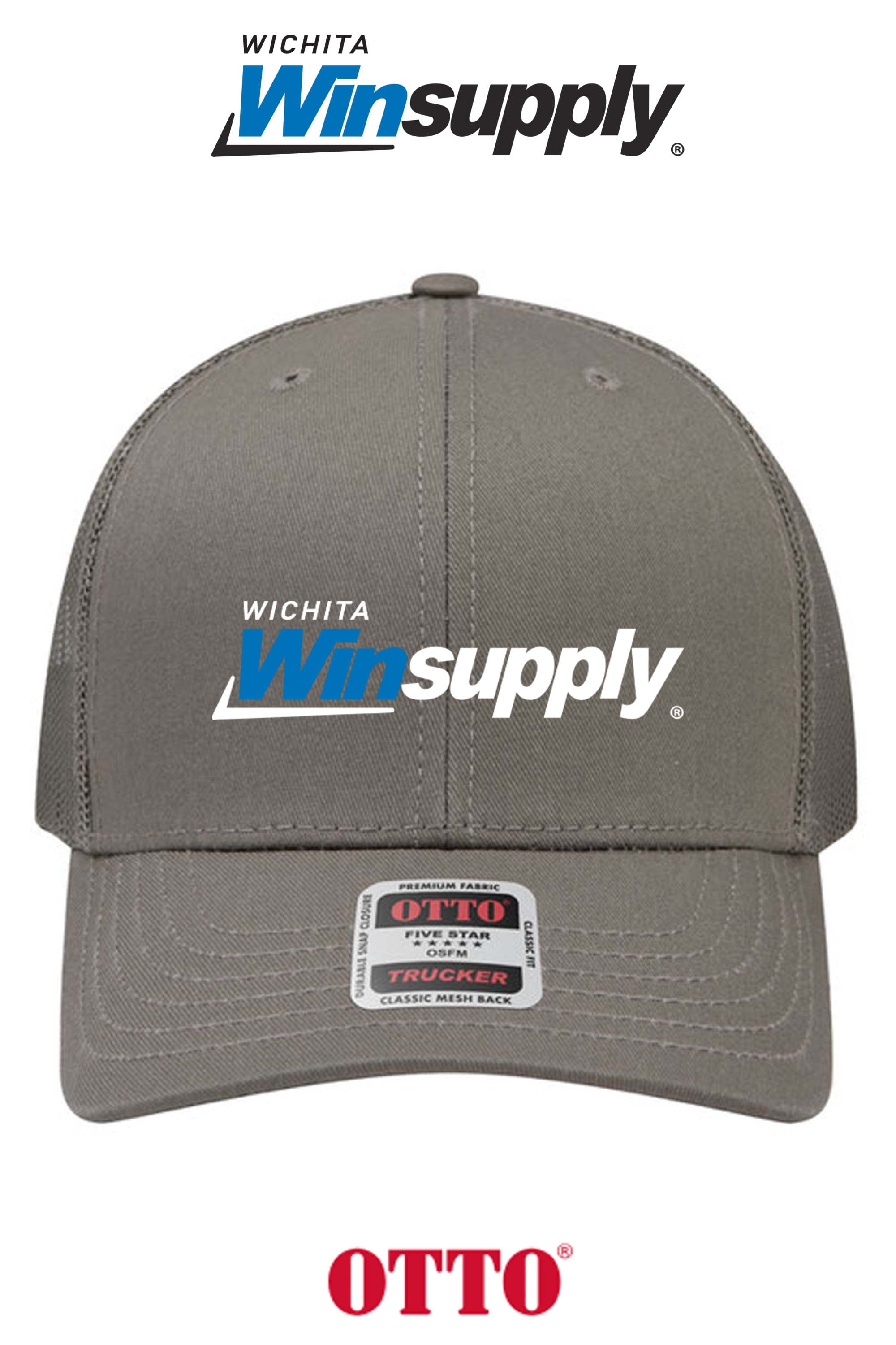 **BULK BUY SPECIAL** OTTO CAP® 6 Panel Mid Profile Mesh Back Trucker Hat - Wichita Winsupply