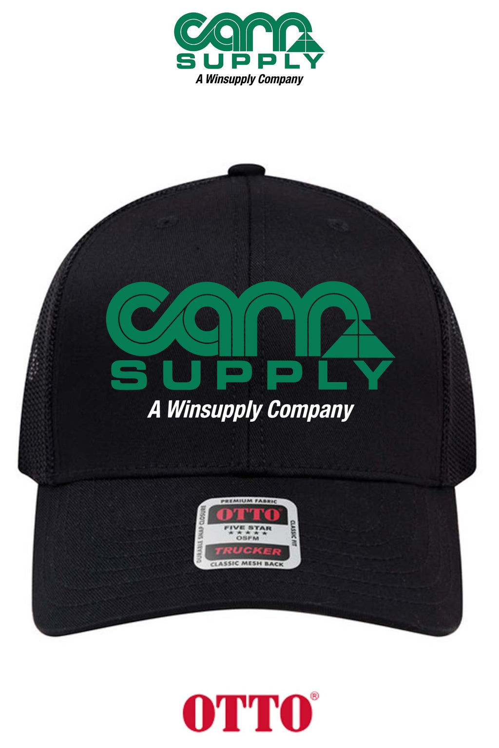 **BULK BUY SPECIAL** OTTO CAP® 6 Panel Mid Profile Mesh Back Trucker Hat - Carr Supply - Lancaster