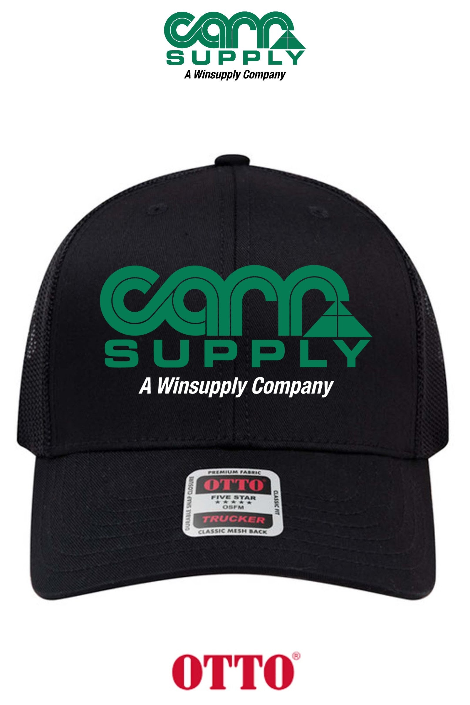 **BULK BUY SPECIAL** OTTO CAP® 6 Panel Mid Profile Mesh Back Trucker Hat - Carr Supply - Lancaster