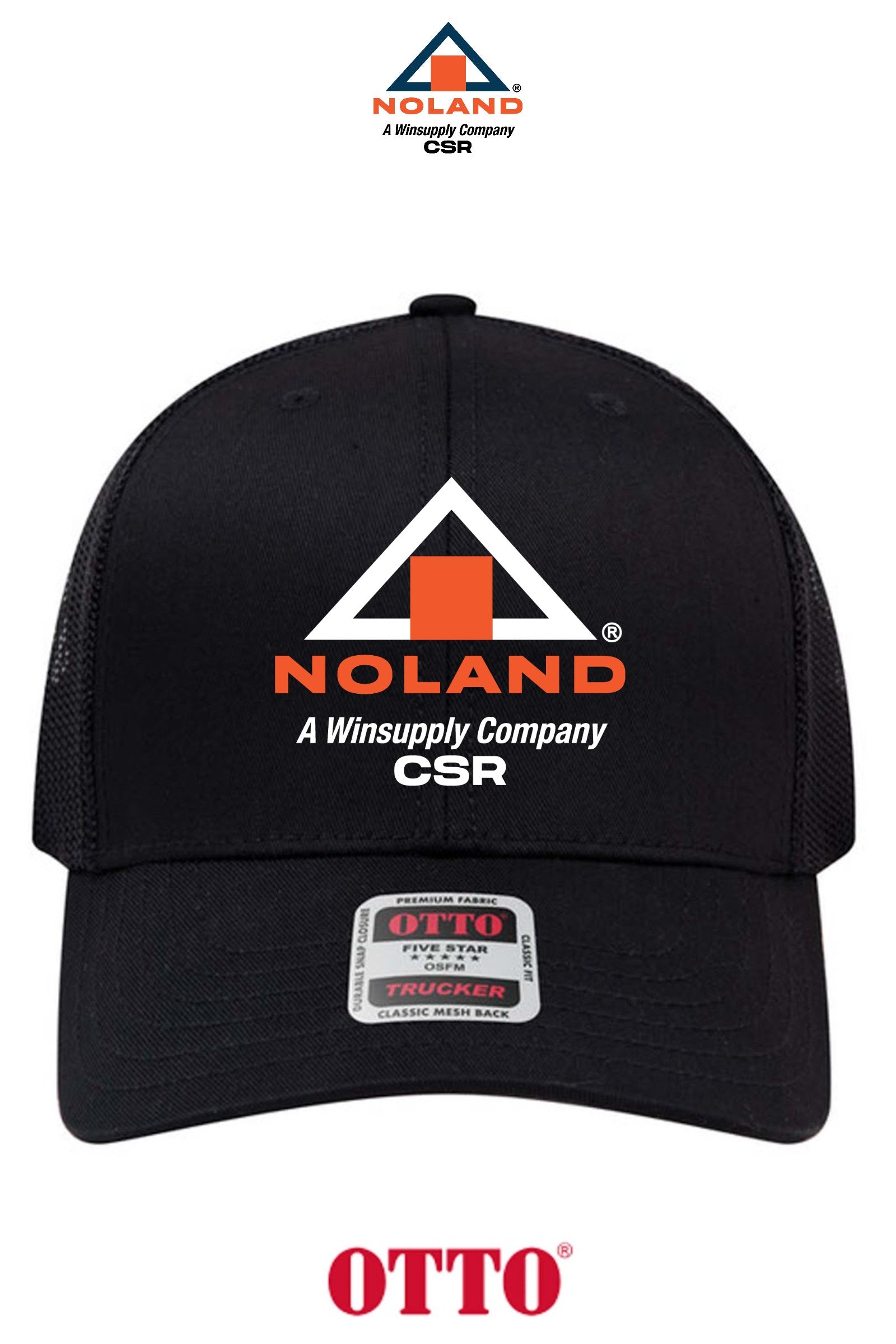 **BULK BUY SPECIAL** OTTO CAP® 6 Panel Mid Profile Mesh Back Trucker Hat - Noland CSR