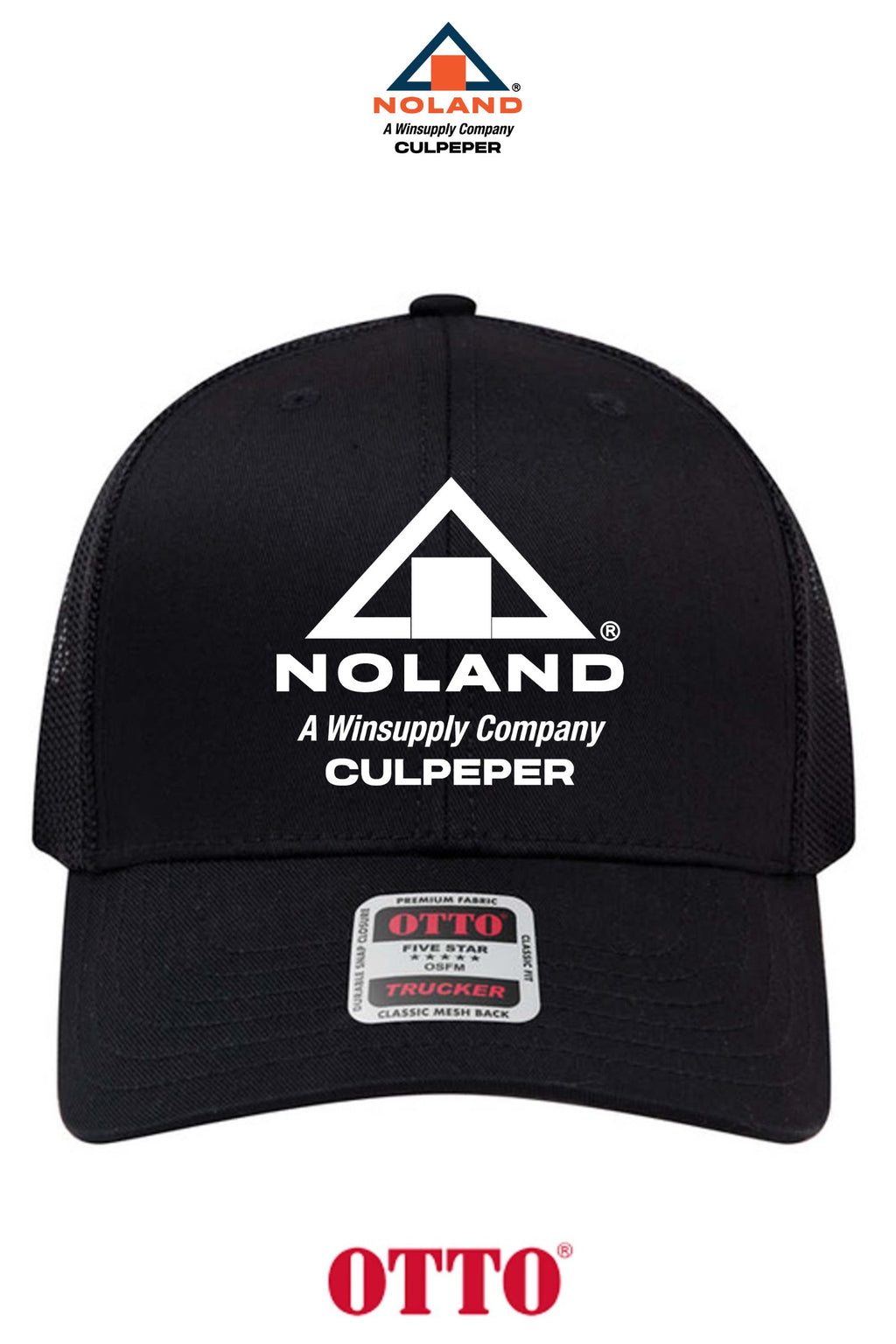 **BULK BUY SPECIAL** OTTO CAP® 6 Panel Mid Profile Mesh Back Trucker Hat - Culpeper Noland