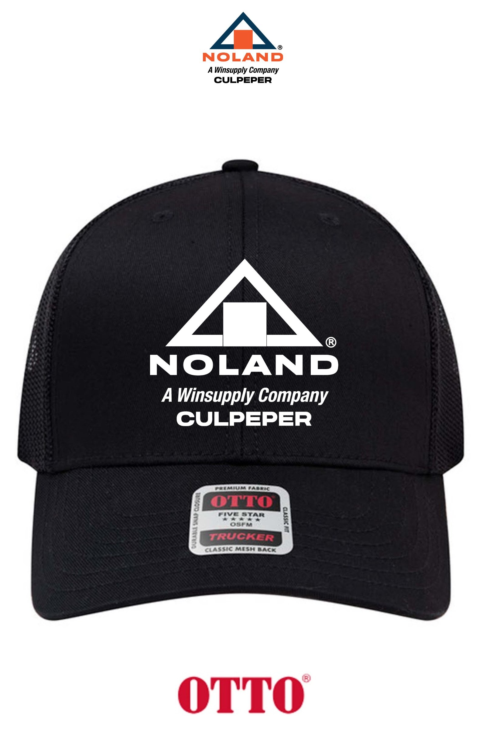 **BULK BUY SPECIAL** OTTO CAP® 6 Panel Mid Profile Mesh Back Trucker Hat - Culpeper Noland