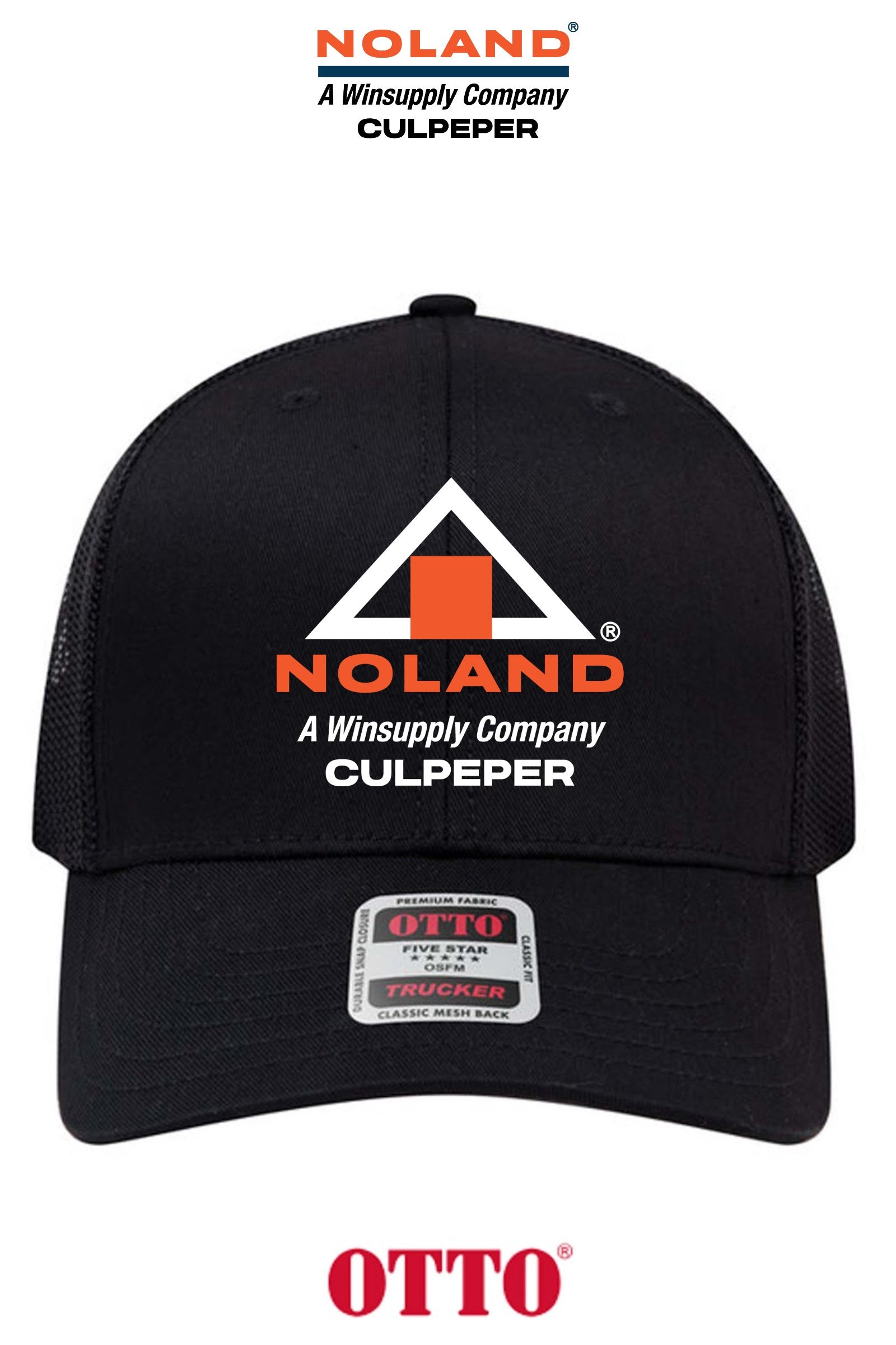 **BULK BUY SPECIAL** OTTO CAP® 6 Panel Mid Profile Mesh Back Trucker Hat - Culpeper Noland