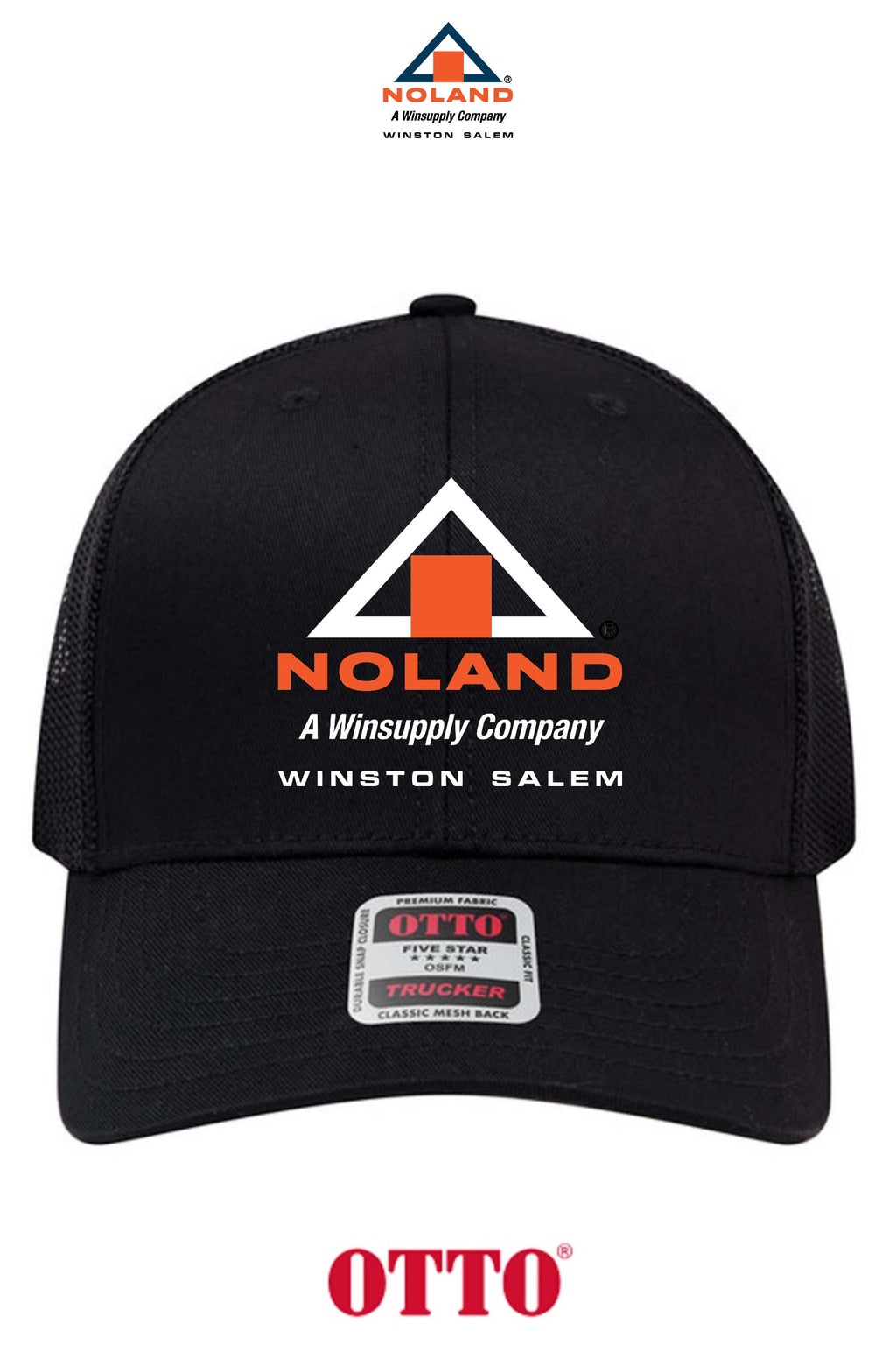 **BULK BUY SPECIAL** OTTO CAP® 6 Panel Mid Profile Mesh Back Trucker Hat - Winston Salem Noland