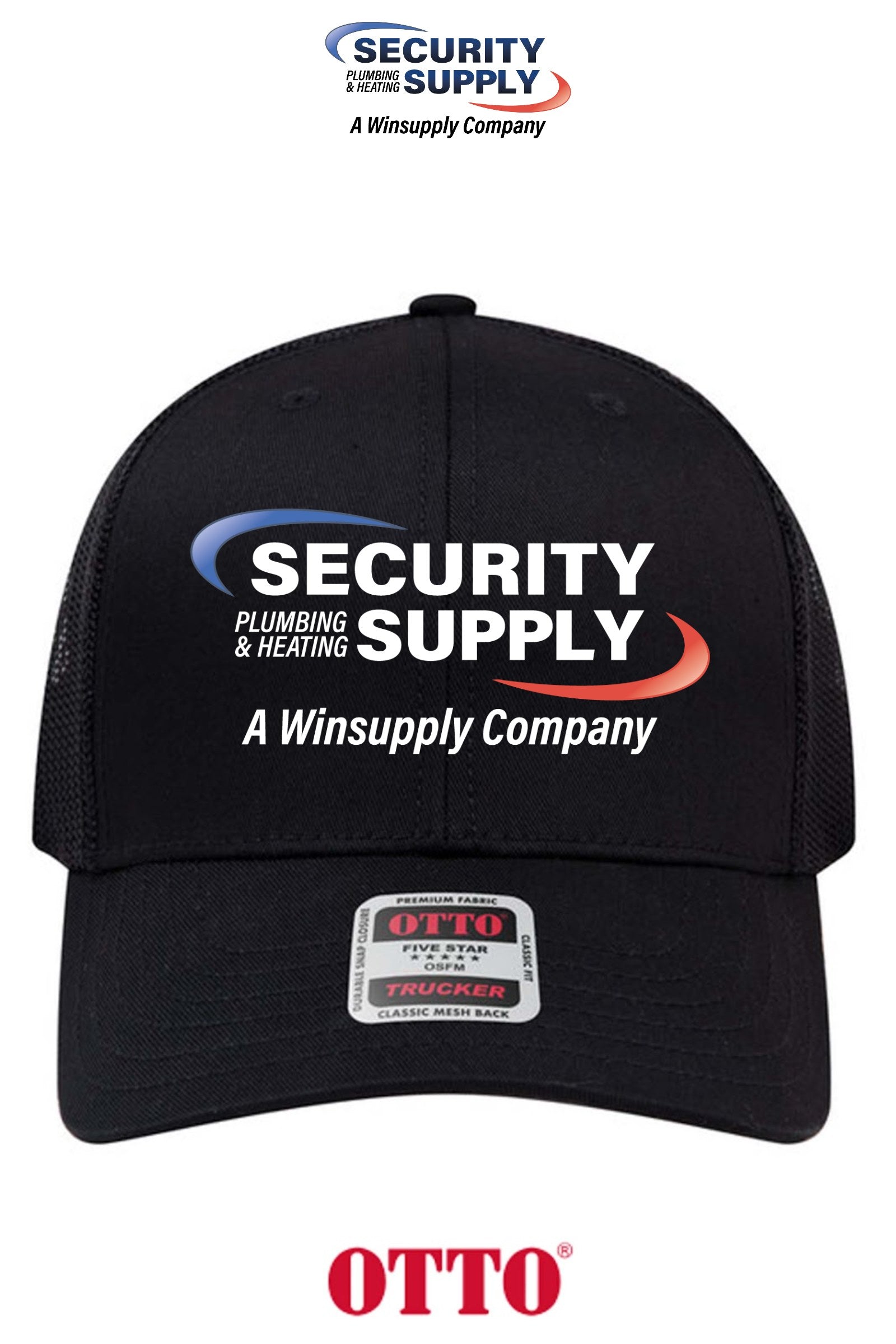 **BULK BUY SPECIAL** OTTO CAP® 6 Panel Mid Profile Mesh Back Trucker Hat - SPHS Watertown