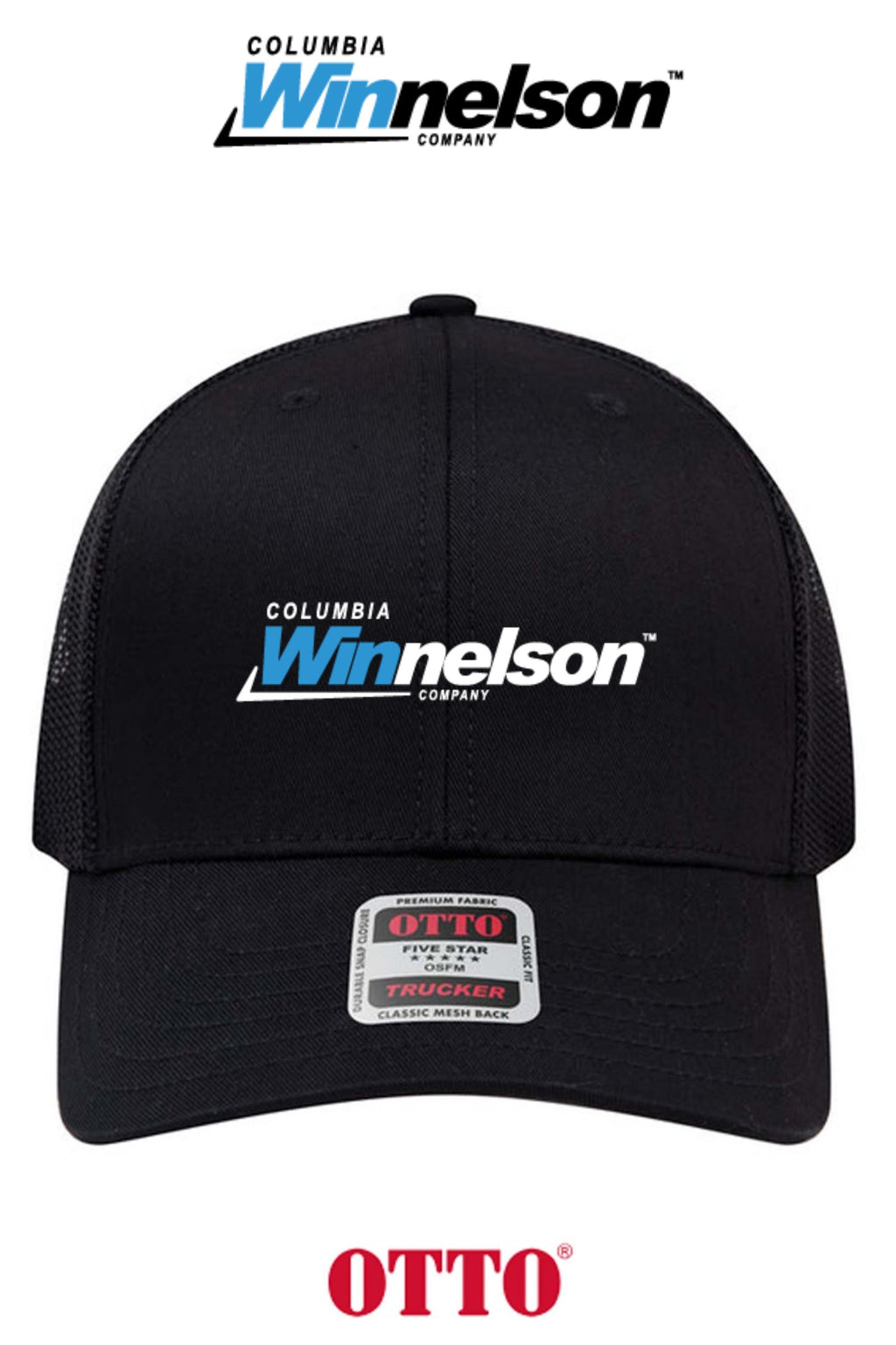 **BULK BUY SPECIAL** OTTO CAP® 6 Panel Mid Profile Mesh Back Trucker Hat - Columbia MO Winnelson