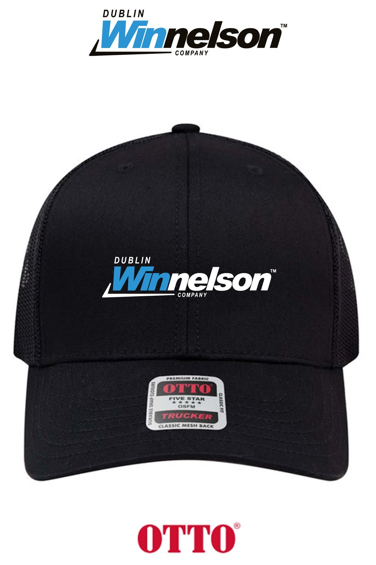 **BULK BUY SPECIAL** OTTO CAP® 6 Panel Mid Profile Mesh Back Trucker Hat - Dublin Winnelson