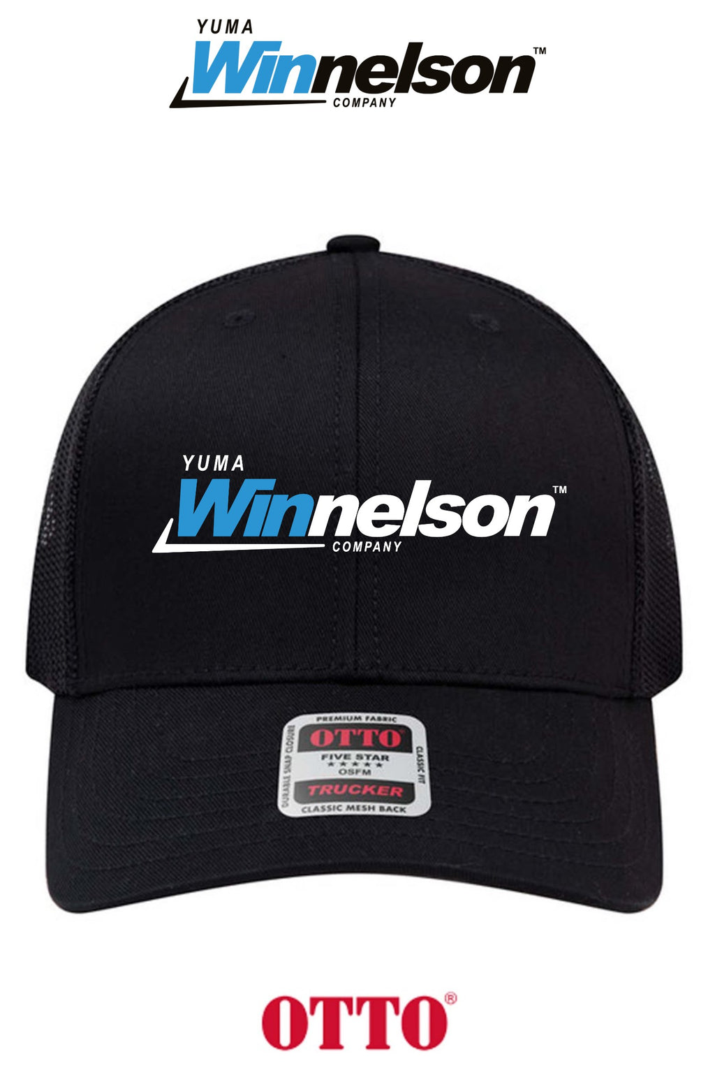 **BULK BUY SPECIAL** OTTO CAP® 6 Panel Mid Profile Mesh Back Trucker Hat - Yuma Winnelson