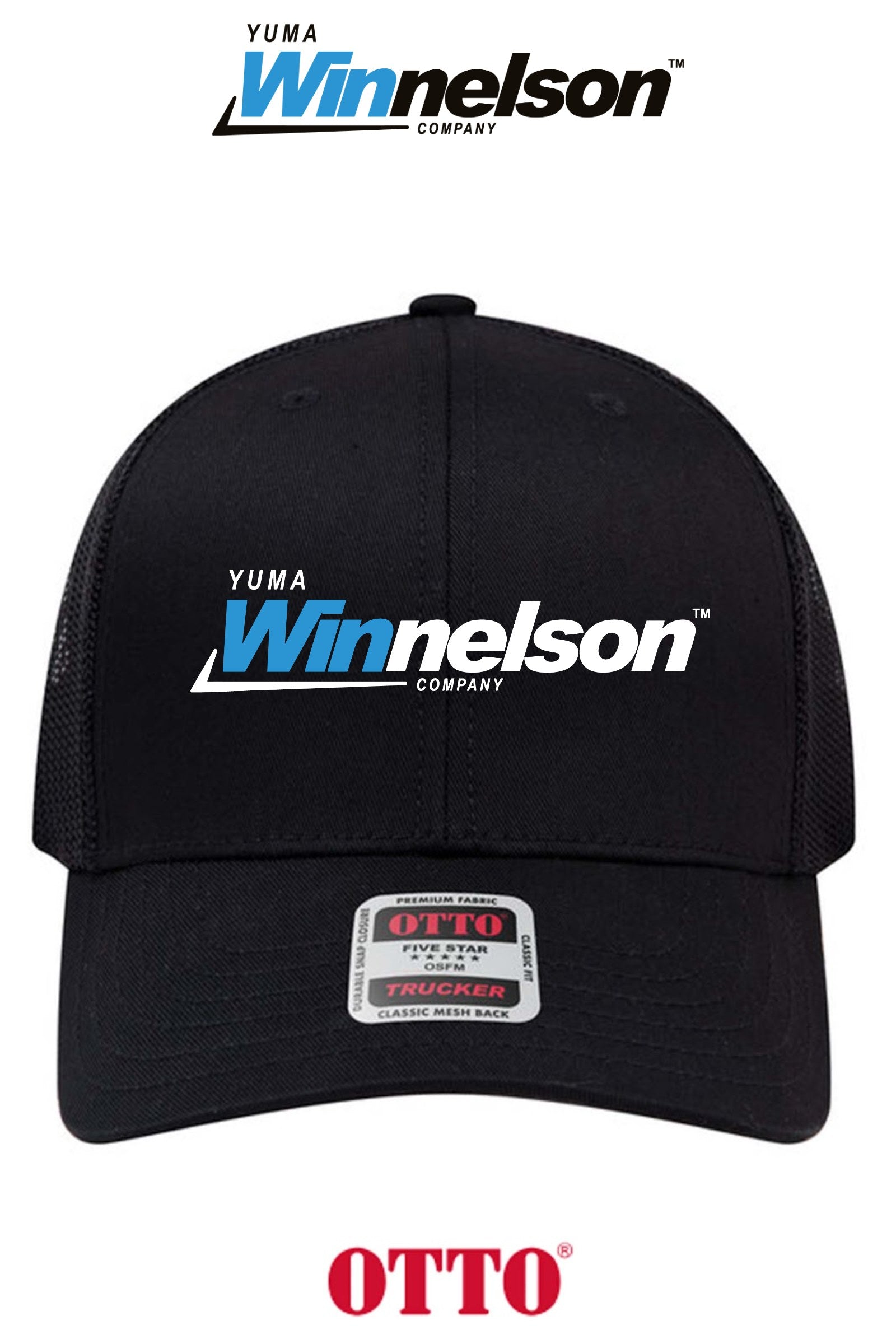 **BULK BUY SPECIAL** OTTO CAP® 6 Panel Mid Profile Mesh Back Trucker Hat - Yuma Winnelson