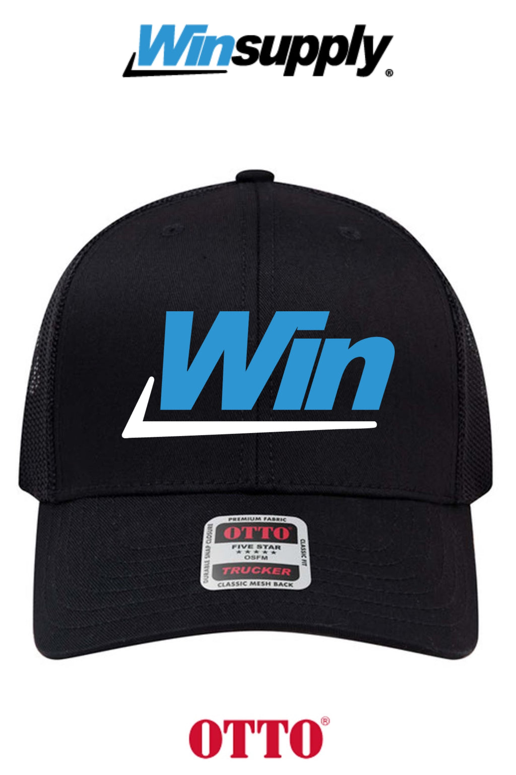 **BULK BUY SPECIAL** OTTO CAP® 6 Panel Mid Profile Mesh Back Trucker Hat - Winsupply INC.