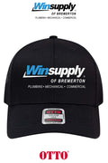 **BULK BUY SPECIAL** OTTO CAP® 6 Panel Mid Profile Mesh Back Trucker Hat - Winsupply Bremerton WA CO.