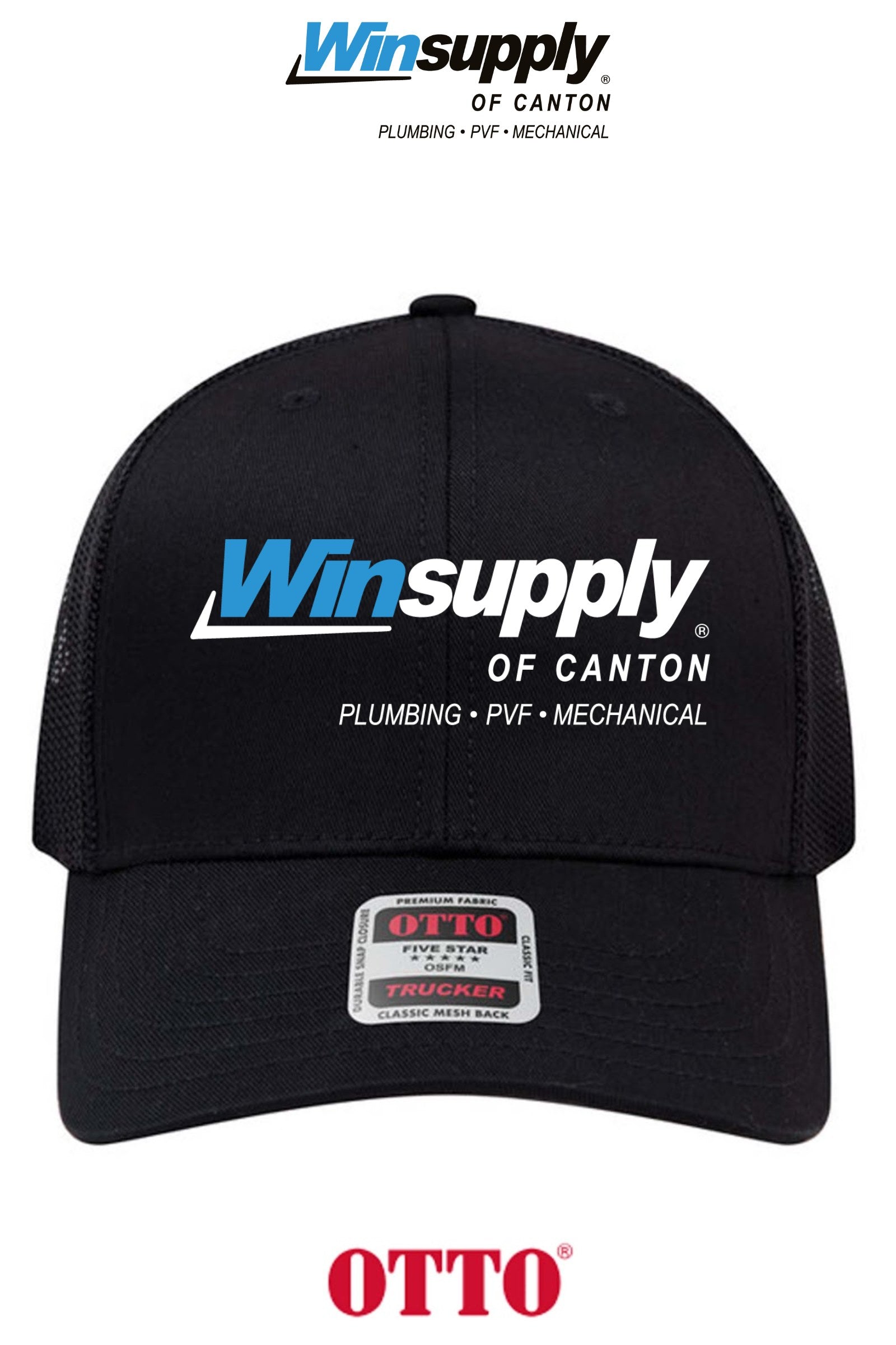 **BULK BUY SPECIAL** OTTO CAP® 6 Panel Mid Profile Mesh Back Trucker Hat - Winsupply of Canton