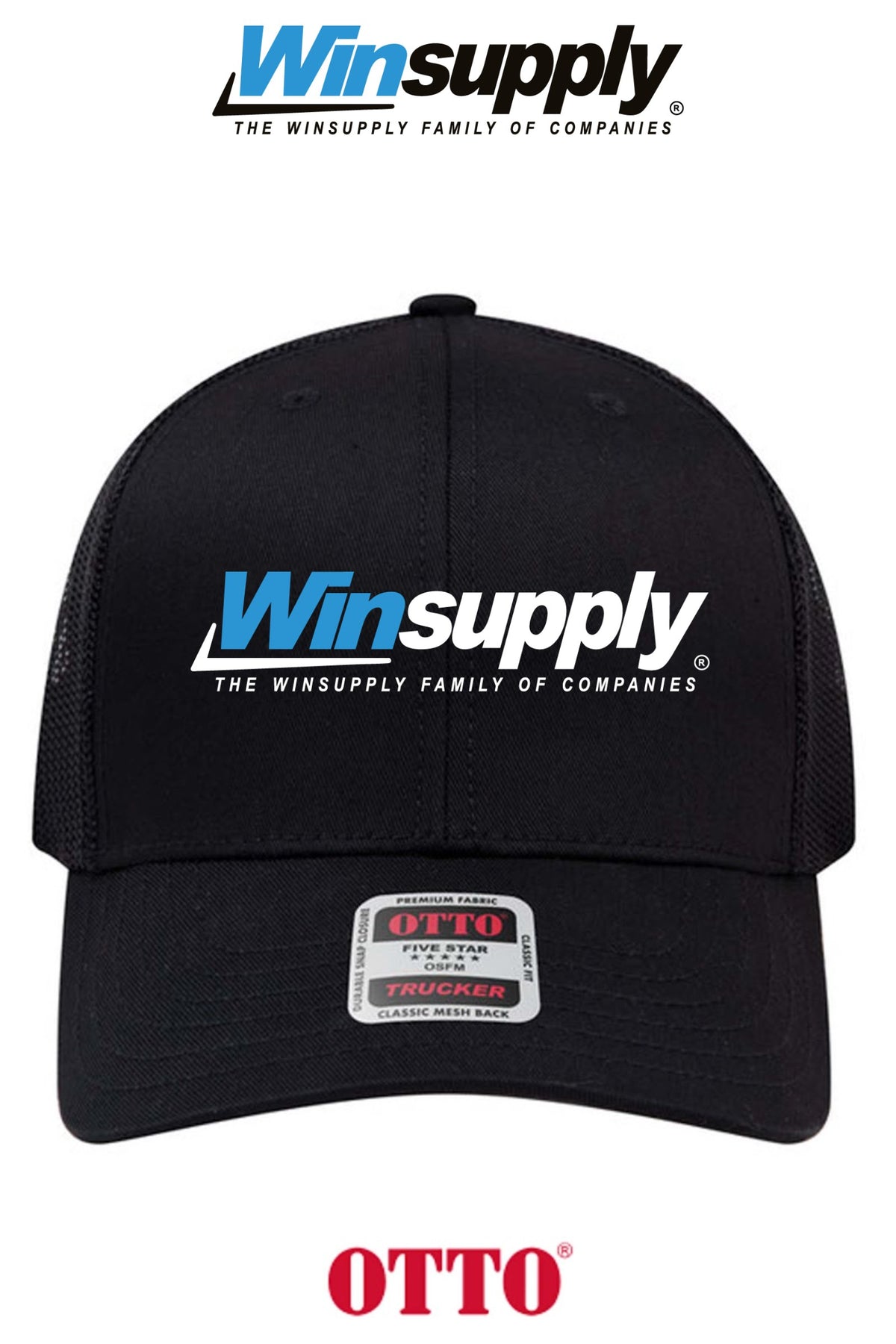 **BULK BUY SPECIAL** OTTO CAP® 6 Panel Mid Profile Mesh Back Trucker Hat - Winsupply of Coraopolis