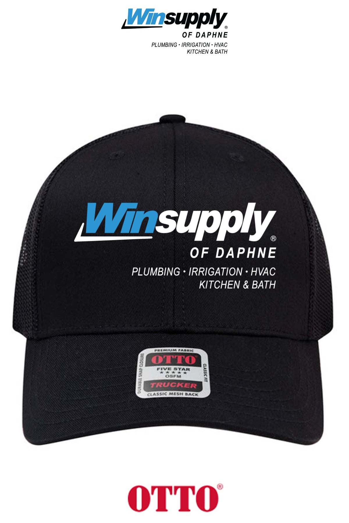 **BULK BUY SPECIAL** OTTO CAP® 6 Panel Mid Profile Mesh Back Trucker Hat - Winsupply of Daphne