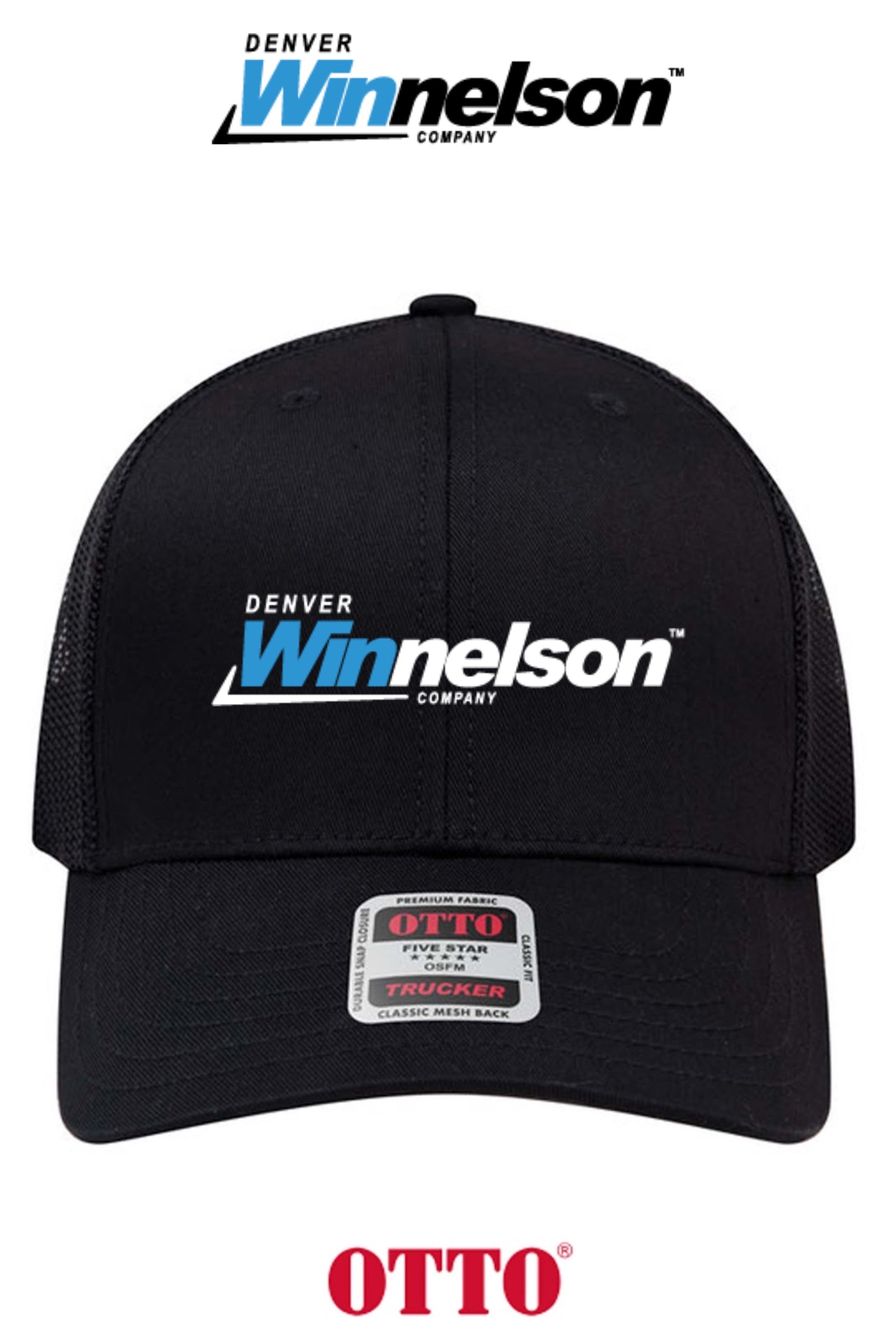 **BULK BUY SPECIAL** OTTO CAP® 6 Panel Mid Profile Mesh Back Trucker Hat - Denver Winnelson