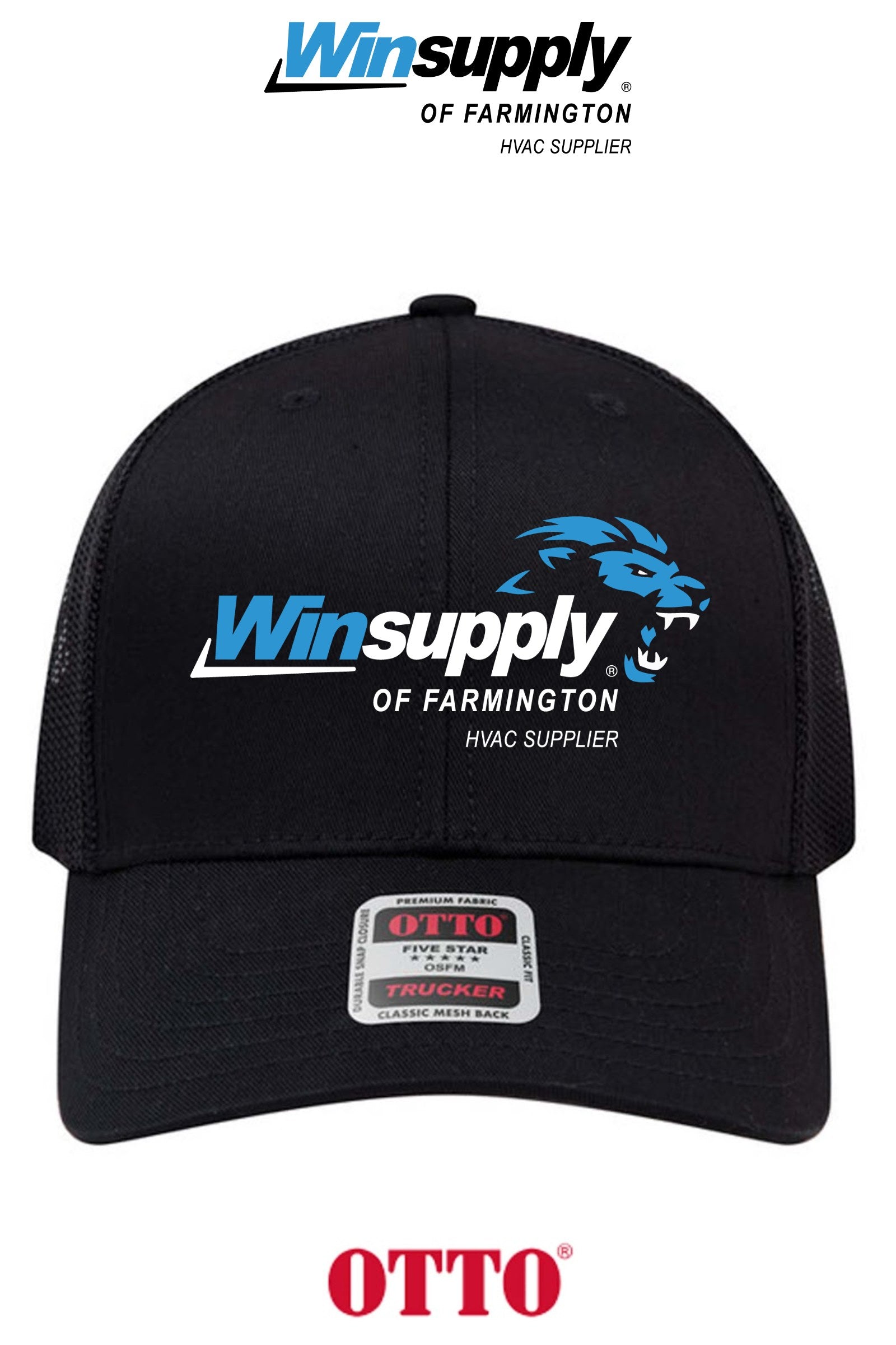**BULK BUY SPECIAL** OTTO CAP® 6 Panel Mid Profile Mesh Back Trucker Hat - Winsupply of Farmington