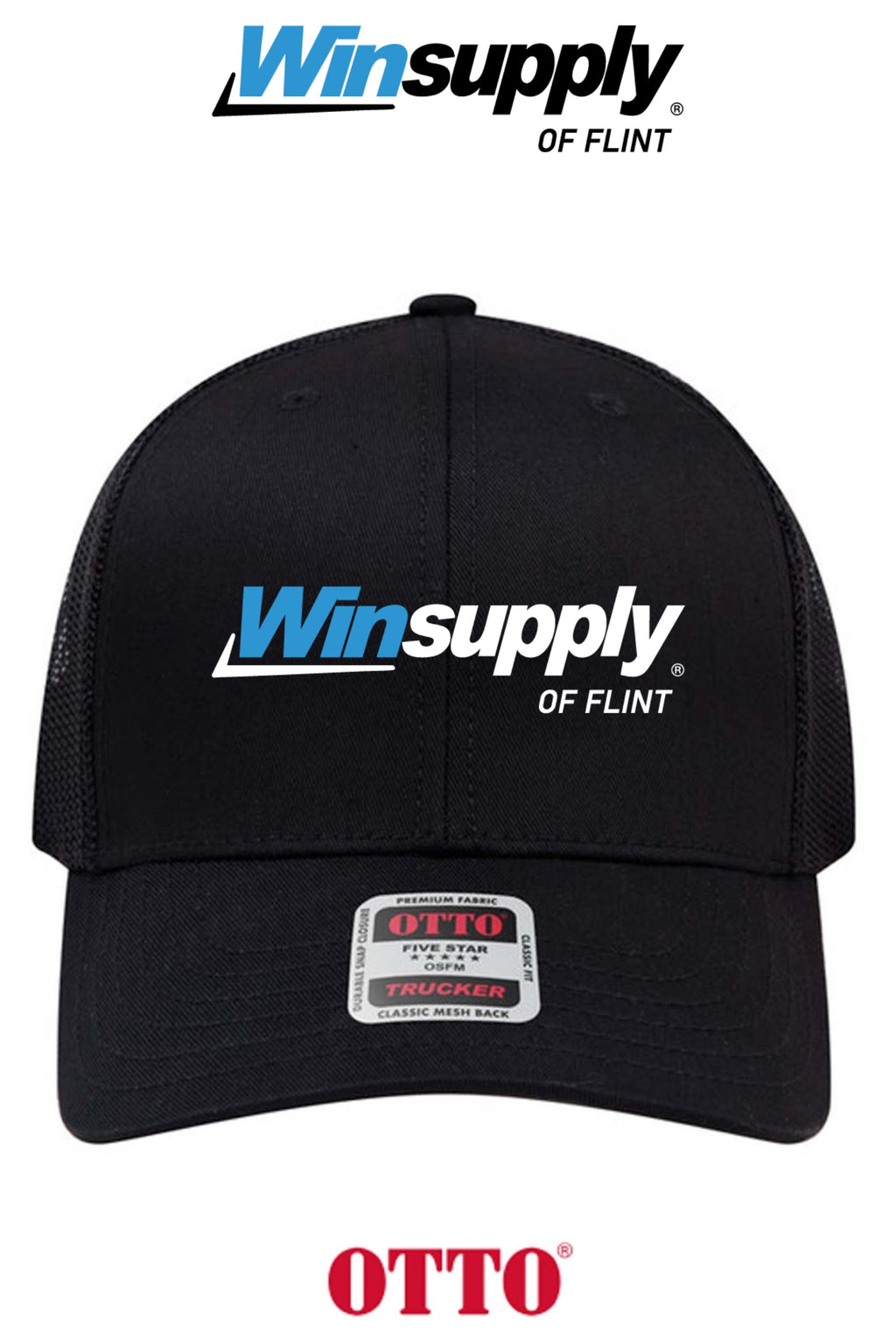 **BULK BUY SPECIAL** OTTO CAP® 6 Panel Mid Profile Mesh Back Trucker Hat - Winsupply of Flint