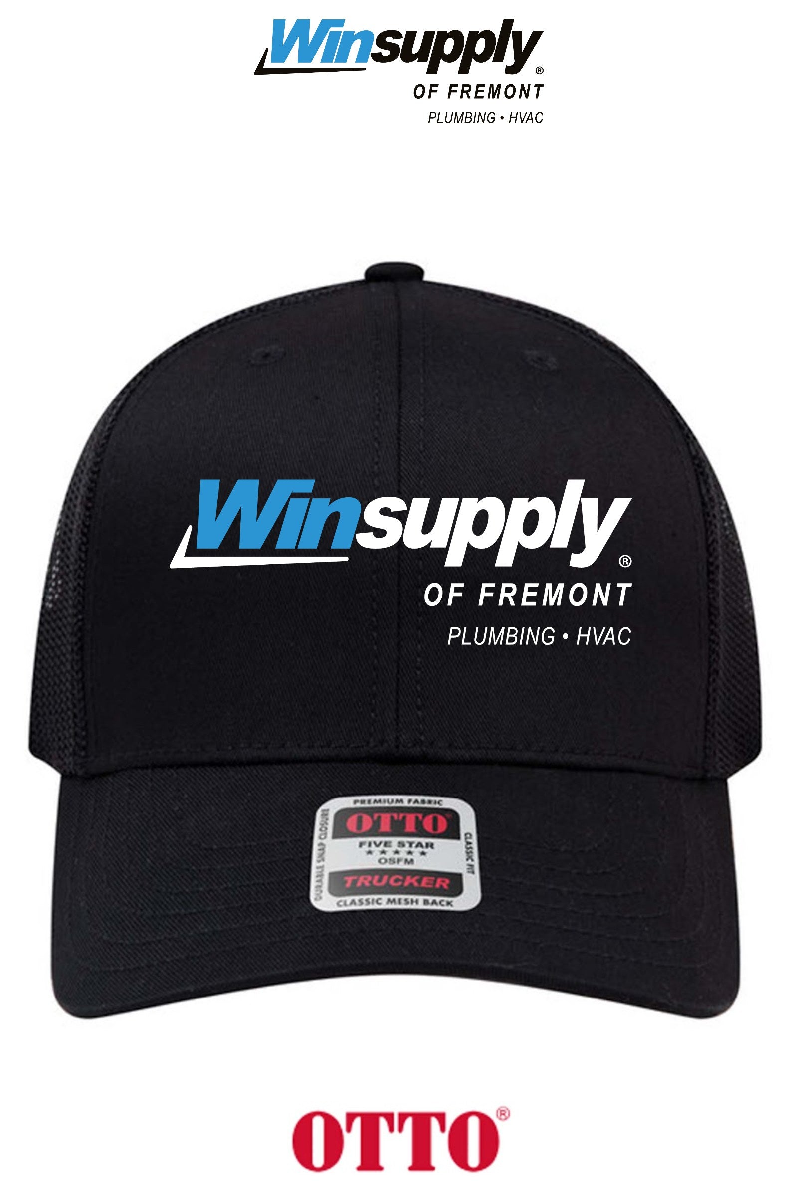 **BULK BUY SPECIAL** OTTO CAP® 6 Panel Mid Profile Mesh Back Trucker Hat - Winsupply of Fremont