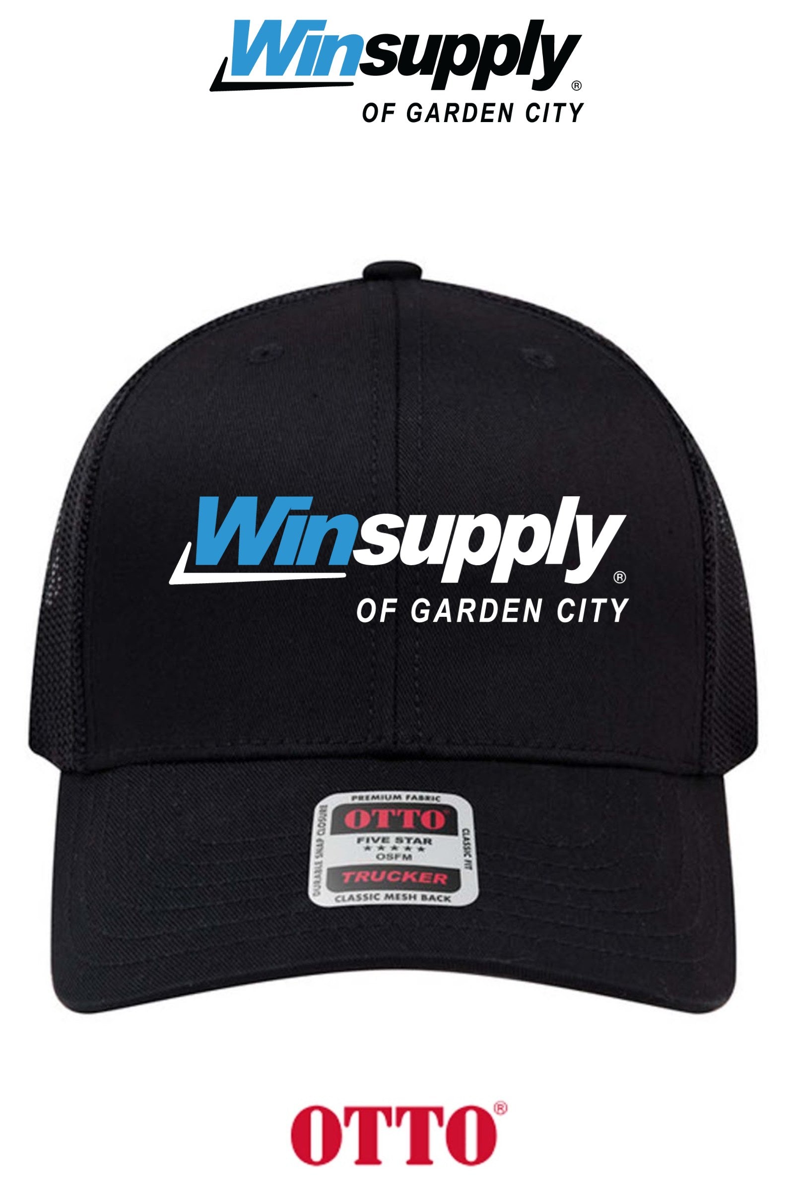 **BULK BUY SPECIAL** OTTO CAP® 6 Panel Mid Profile Mesh Back Trucker Hat - Winsupply Garden City KS Co.