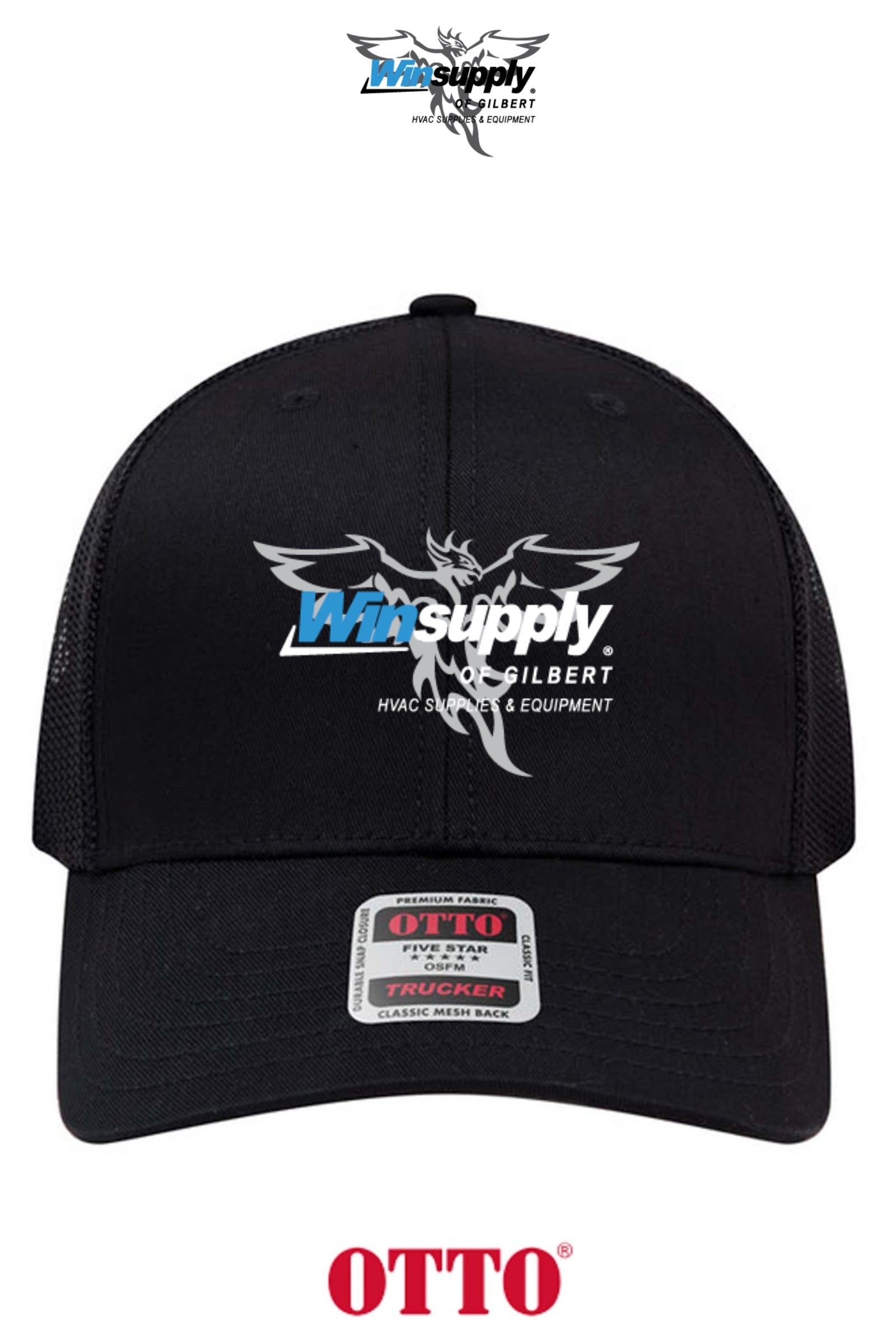 **BULK BUY SPECIAL** OTTO CAP® 6 Panel Mid Profile Mesh Back Trucker Hat - Winsupply of Gilbert