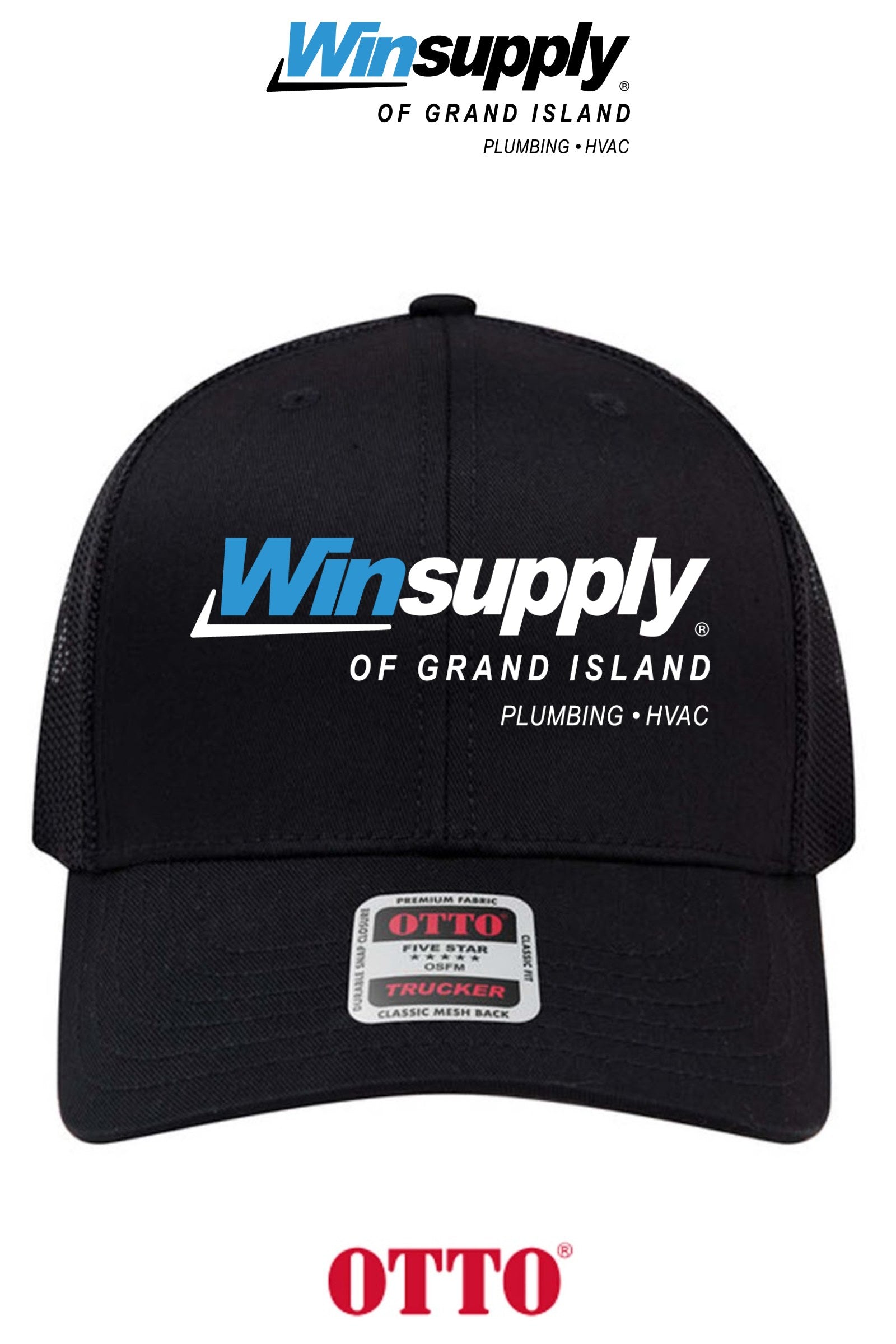 **BULK BUY SPECIAL** OTTO CAP® 6 Panel Mid Profile Mesh Back Trucker Hat - Winsupply of Grand Island
