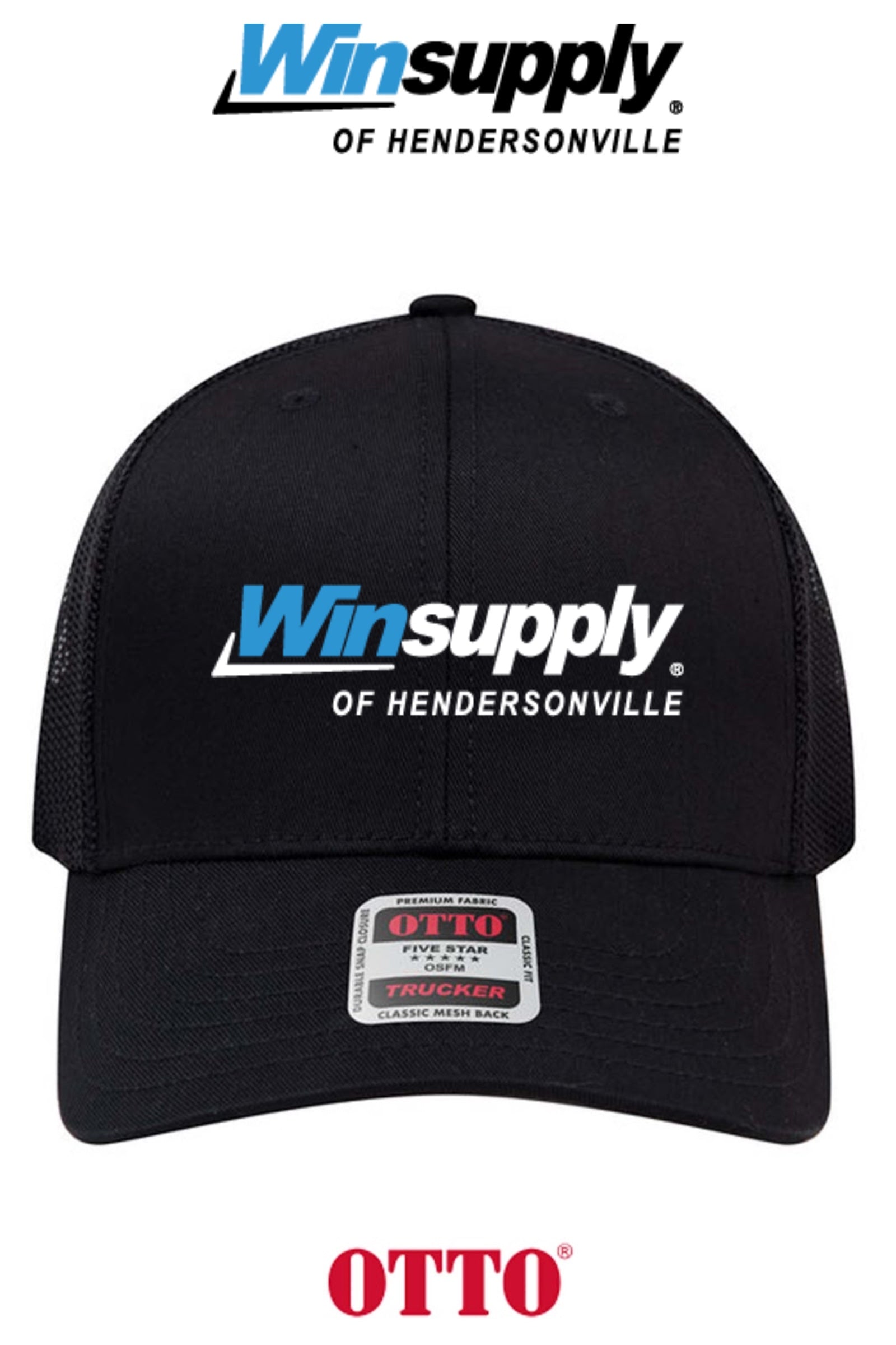 **BULK BUY SPECIAL** OTTO CAP® 6 Panel Mid Profile Mesh Back Trucker Hat - Winsupply of Hendersonville