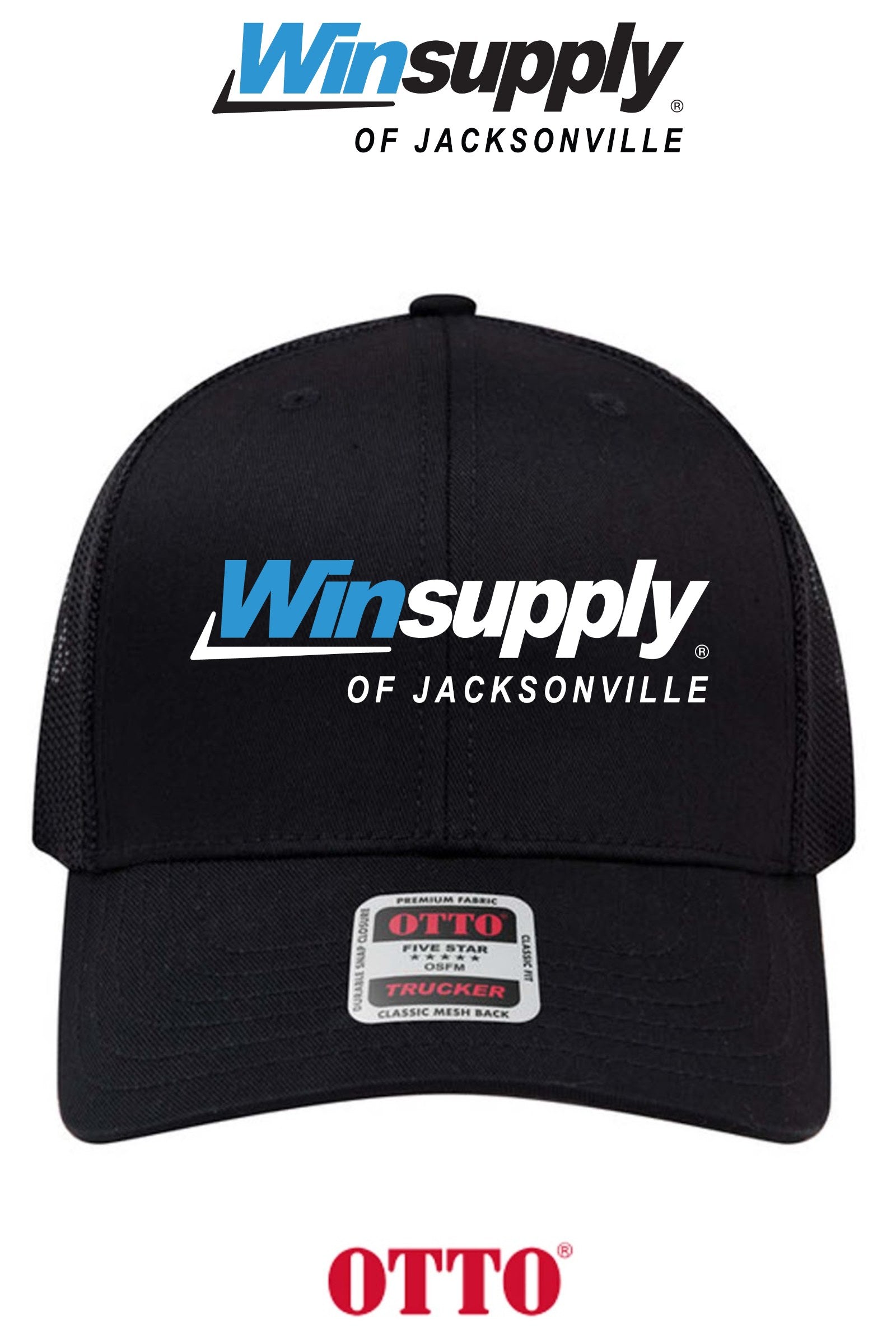 **BULK BUY SPECIAL** OTTO CAP® 6 Panel Mid Profile Mesh Back Trucker Hat - Winsupply of Jacksonville