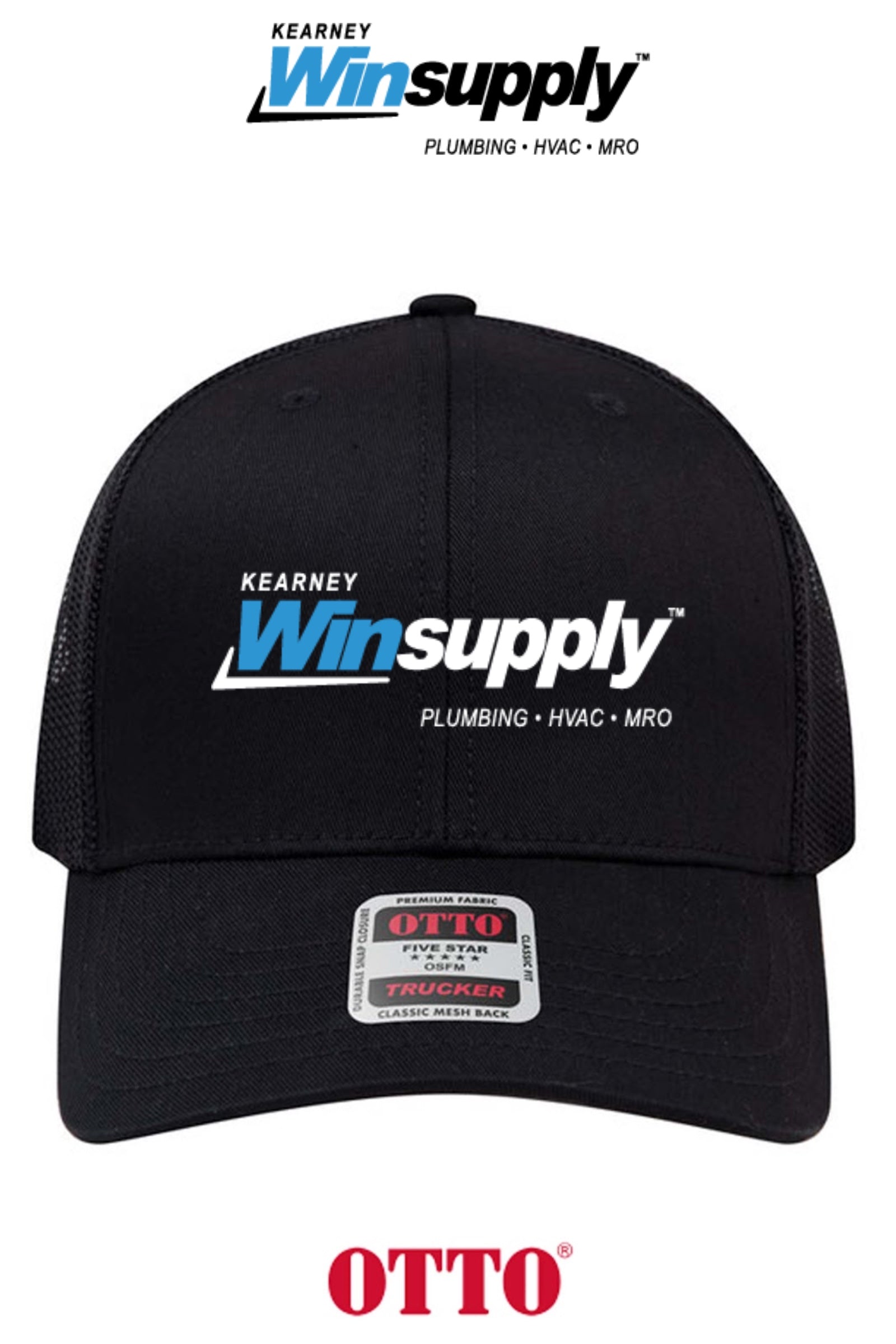**BULK BUY SPECIAL** OTTO CAP® 6 Panel Mid Profile Mesh Back Trucker Hat - Kearney Winsupply