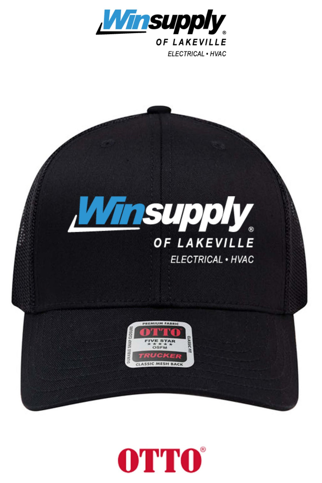 **BULK BUY SPECIAL** OTTO CAP® 6 Panel Mid Profile Mesh Back Trucker Hat - Winsupply of Lakeville