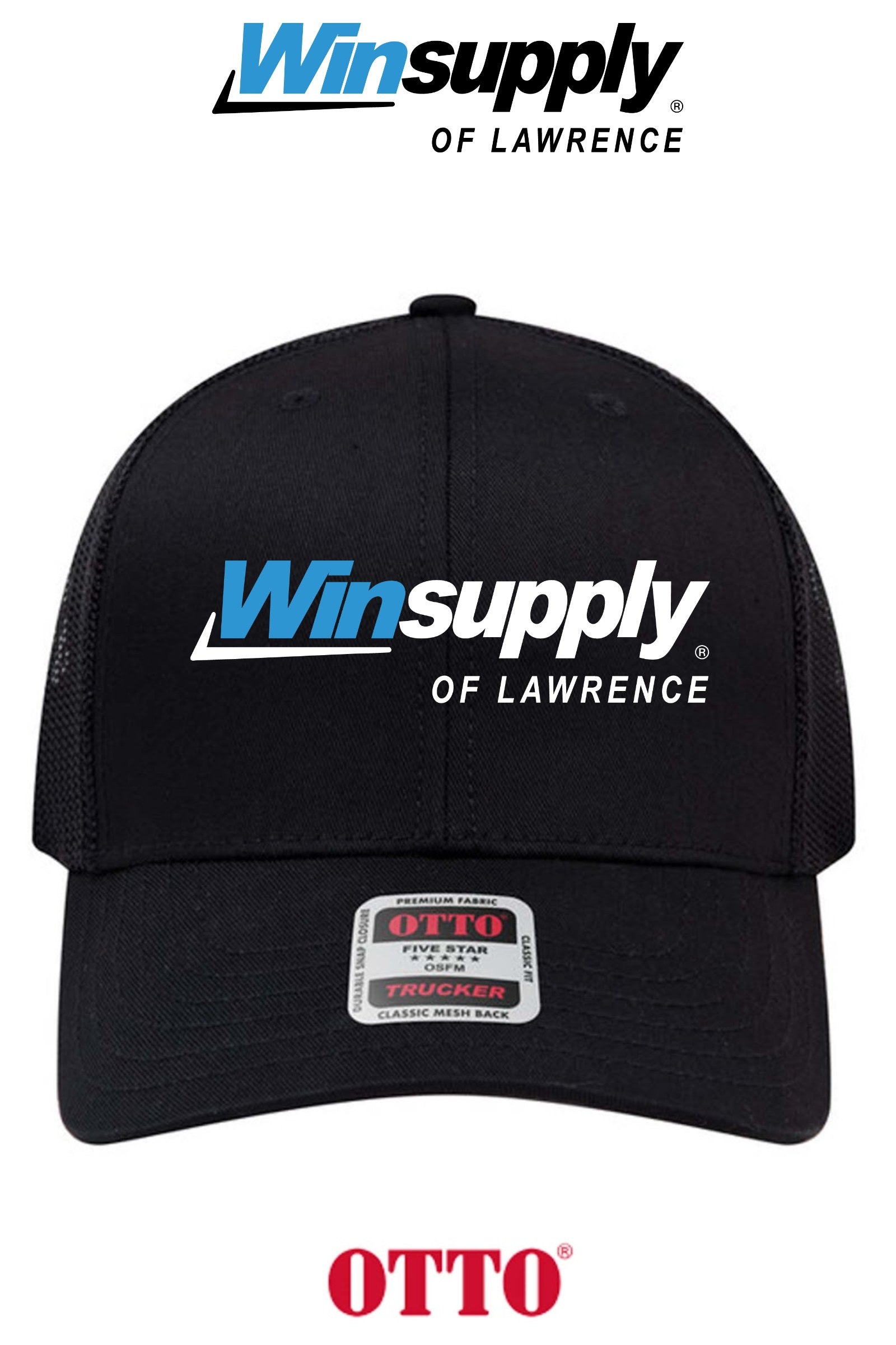 **BULK BUY SPECIAL** OTTO CAP® 6 Panel Mid Profile Mesh Back Trucker Hat - Winsupply of Lawrence
