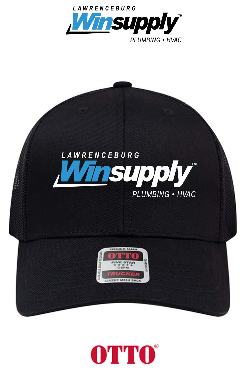 **BULK BUY SPECIAL** OTTO CAP® 6 Panel Mid Profile Mesh Back Trucker Hat - Lawrenceburg Winsupply