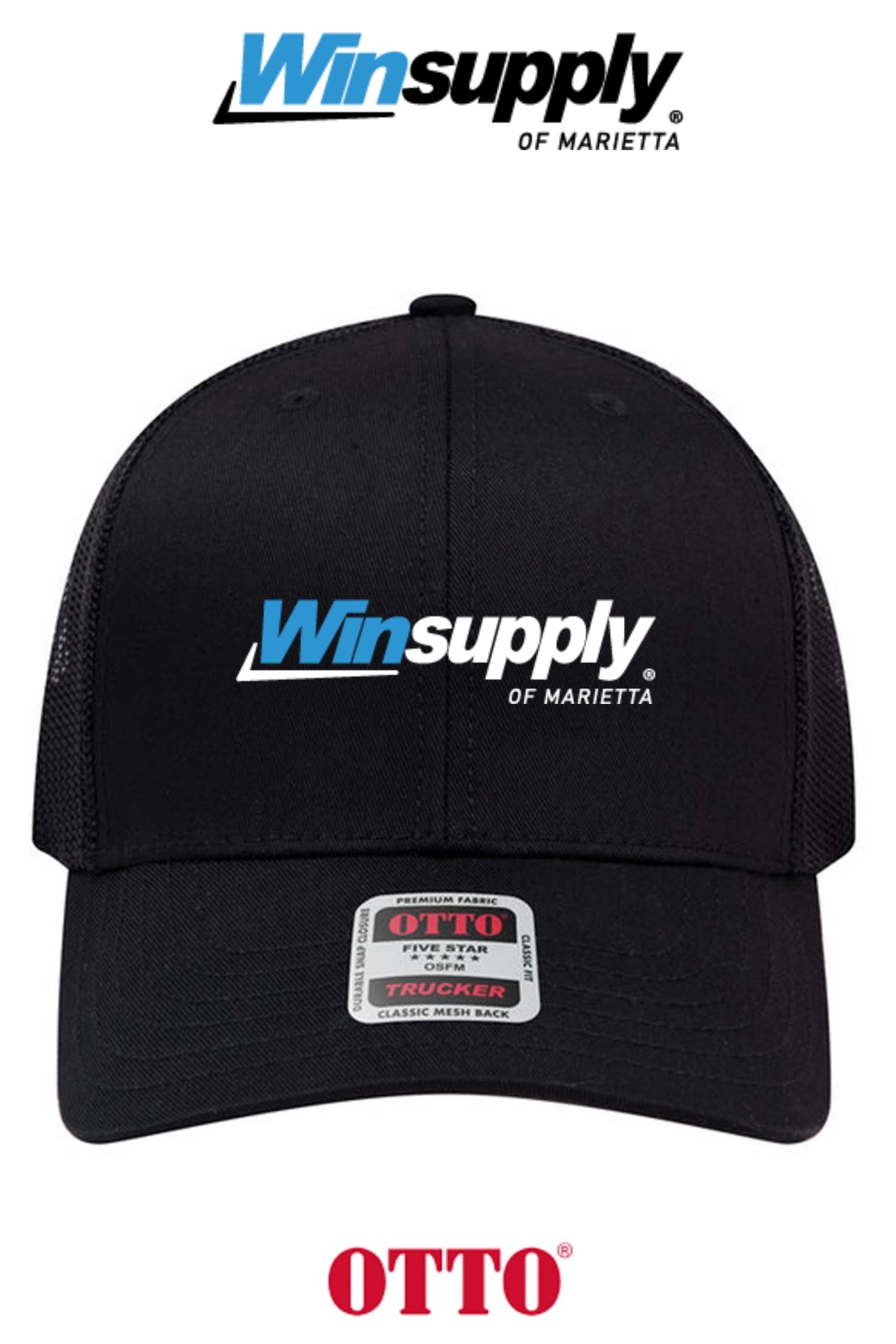 **BULK BUY SPECIAL** OTTO CAP® 6 Panel Mid Profile Mesh Back Trucker Hat - Winsupply of Marietta